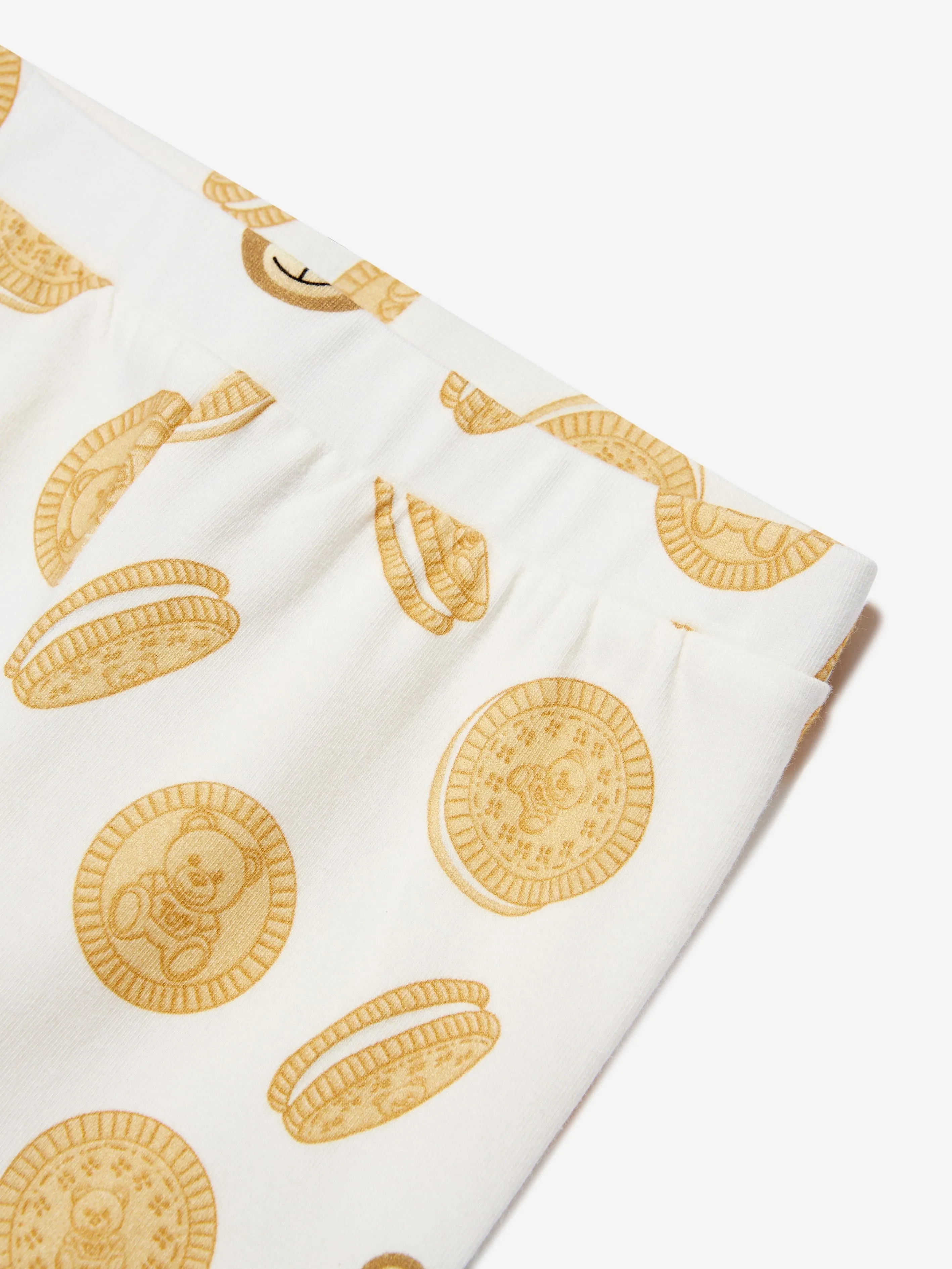 Moschino Baby Girls Cookie Leggings in Elfenbein