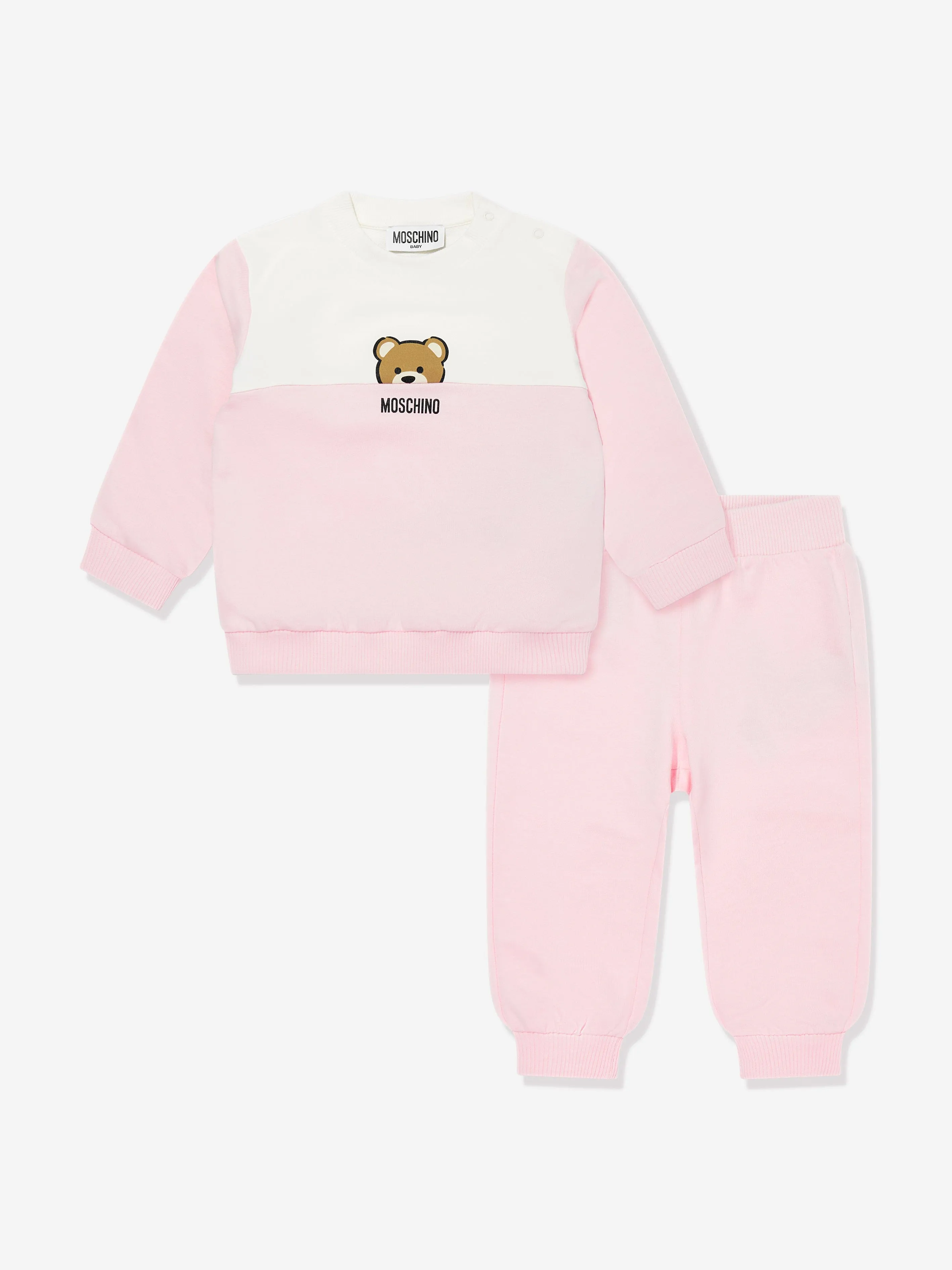 Moschino Baby Mädchen Teddybär Jogginganzug in Rosa