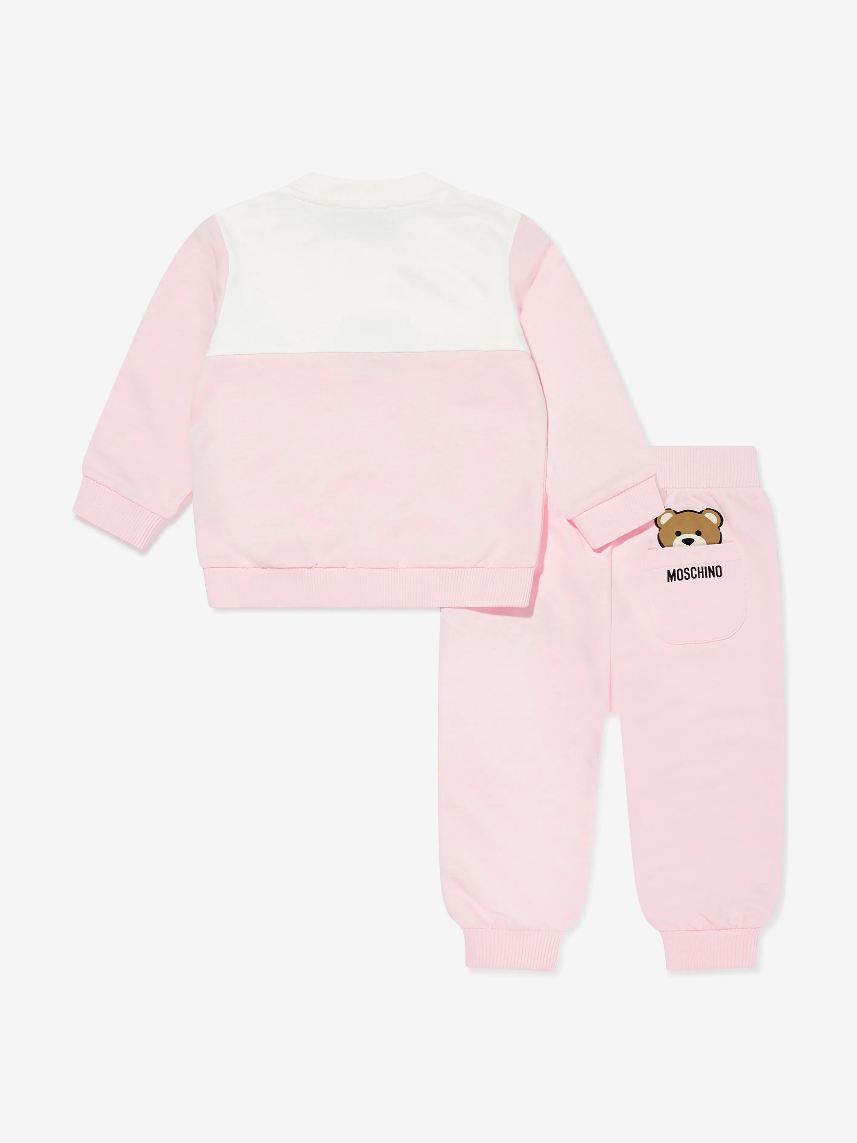 Moschino Baby Mädchen Teddybär Jogginganzug in Rosa