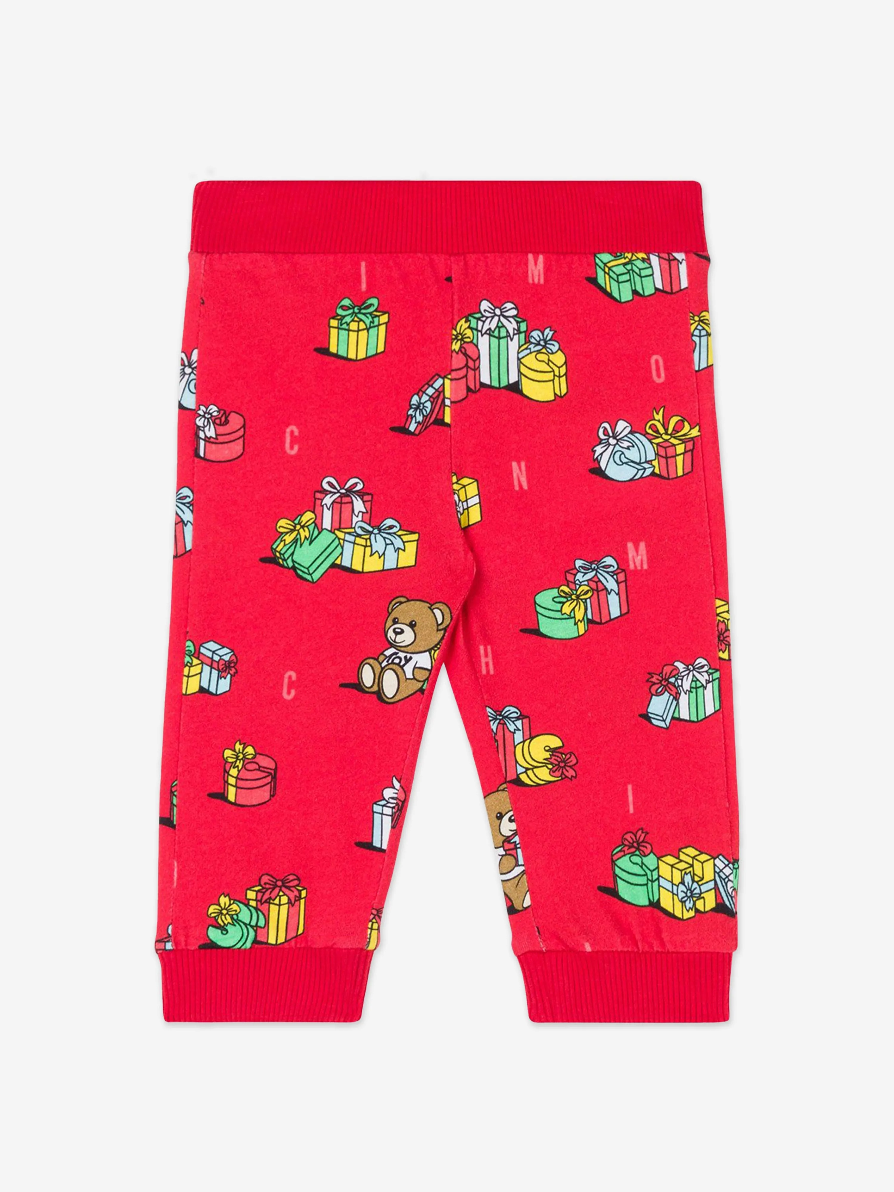 Moschino Baby Xmas Bären-Höschen-Set in Mehrfarbig