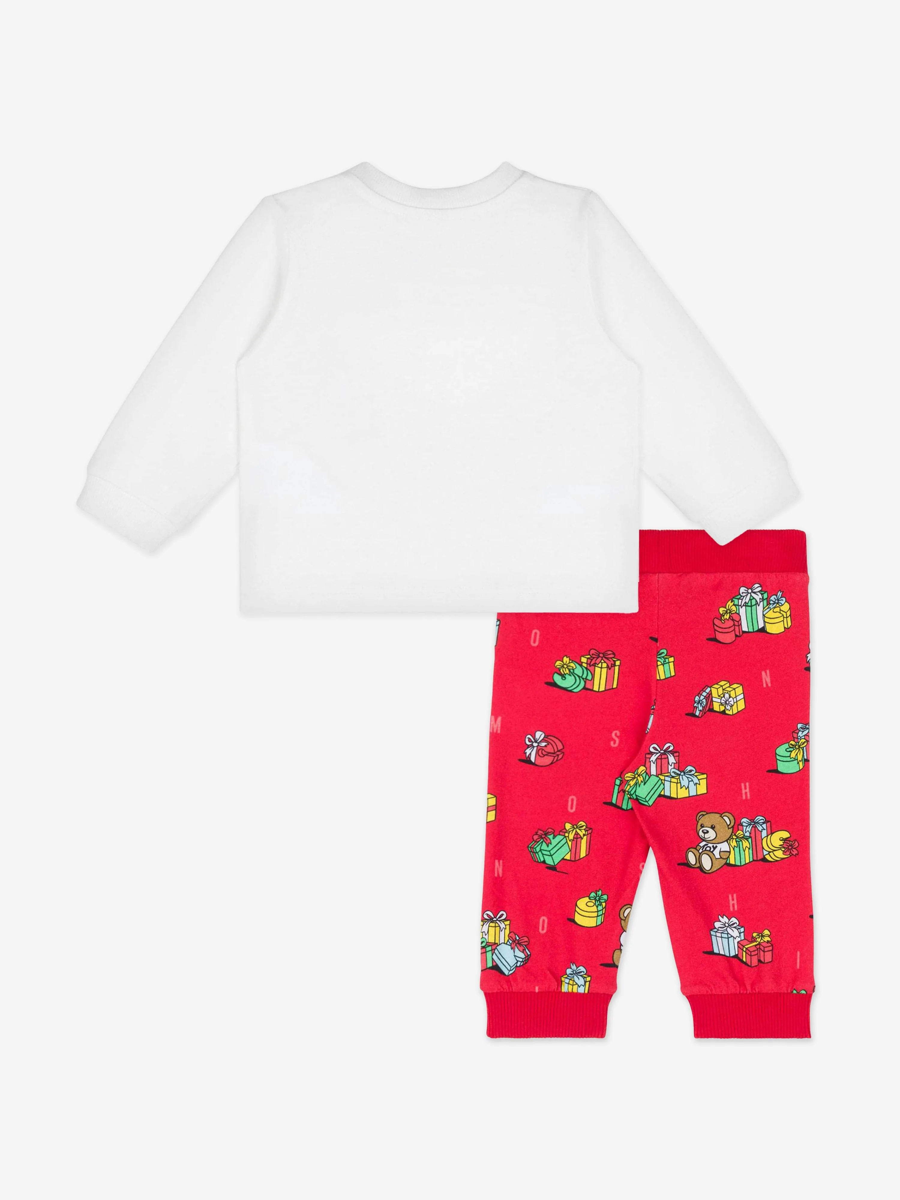 Moschino Baby Xmas Bären-Höschen-Set in Mehrfarbig
