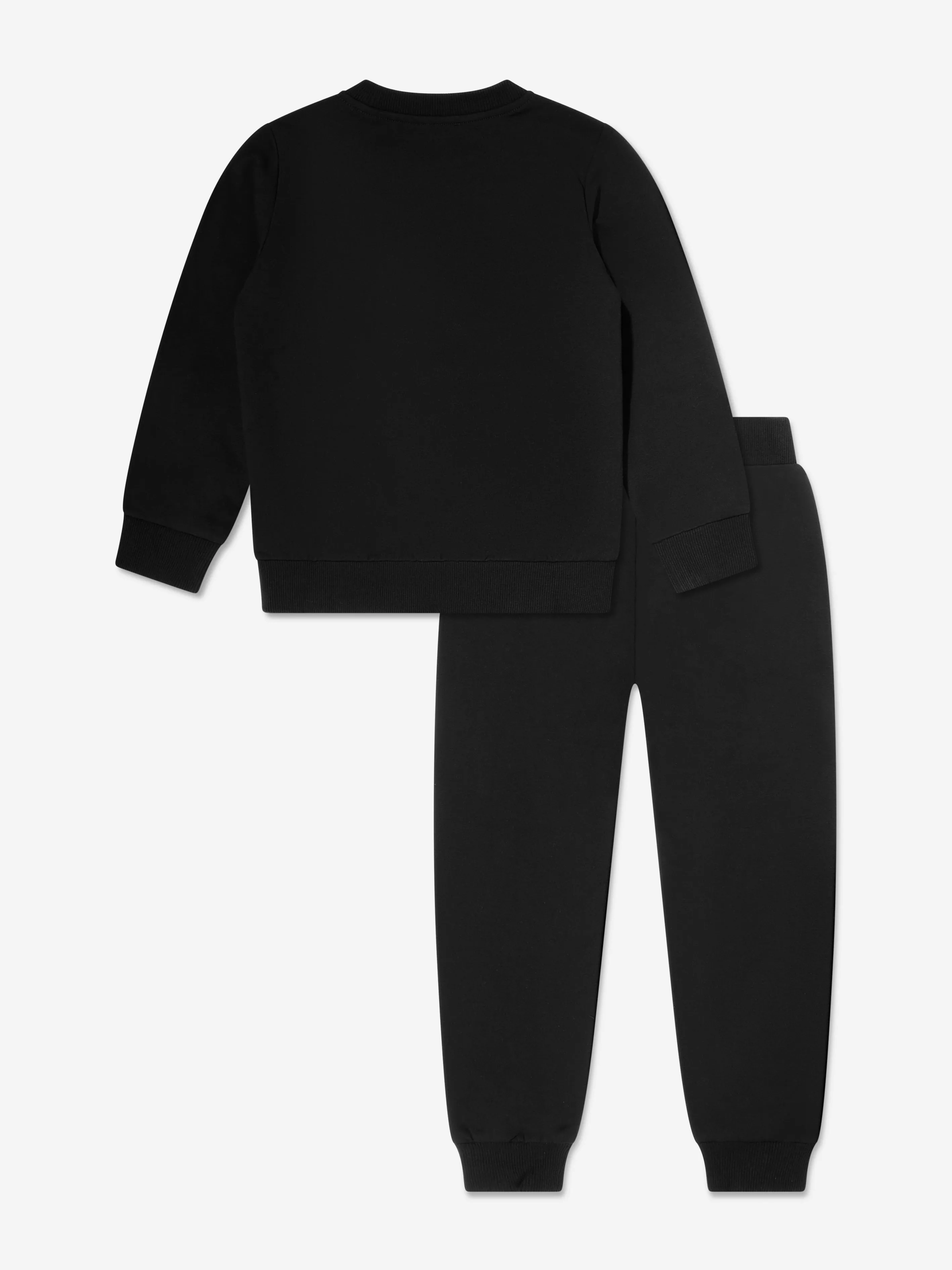 Moschino Kids Logo-Jogginganzug in Schwarz