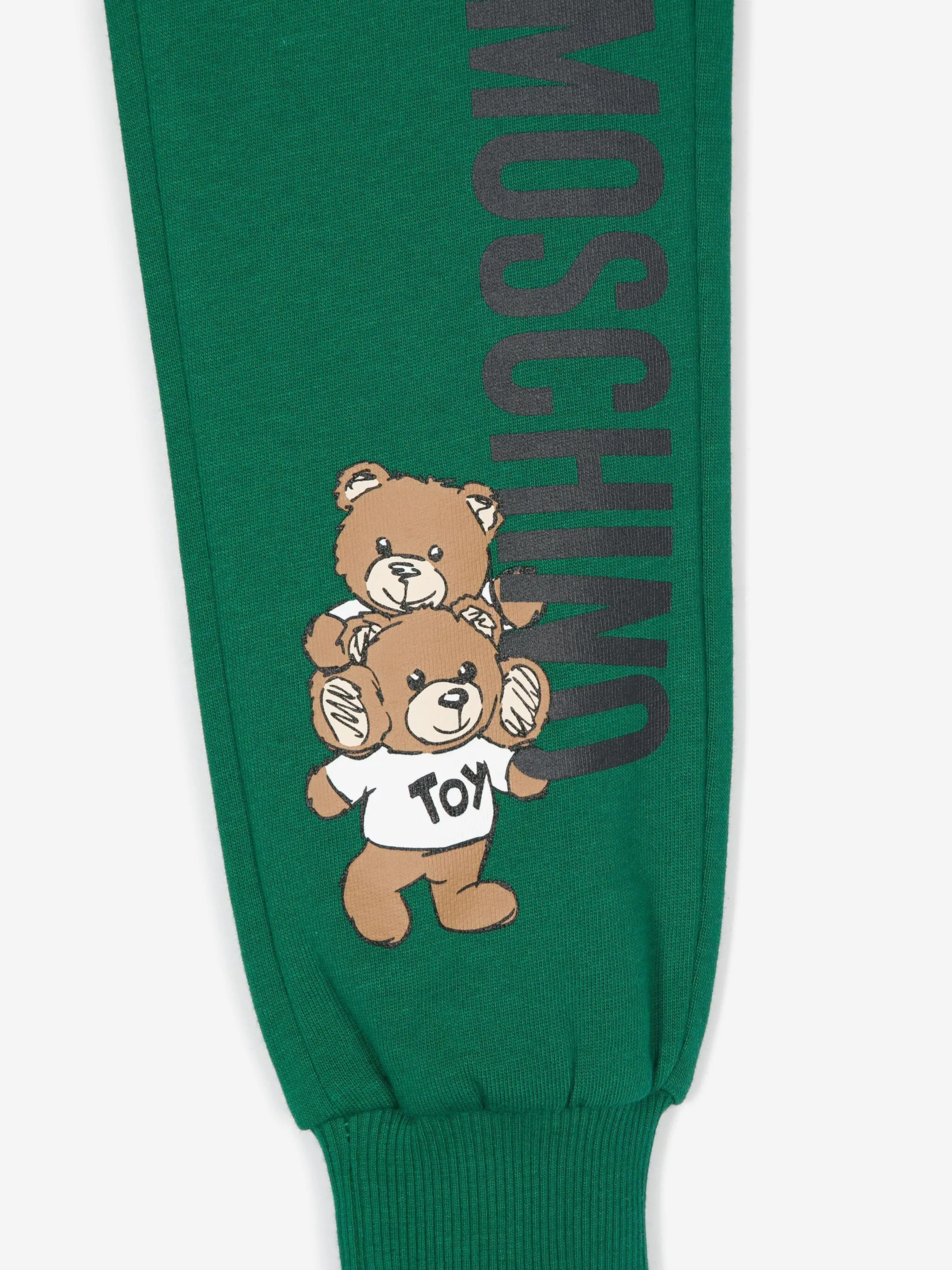 Moschino Kids Jogger mit Teddybär-Logo in Grün