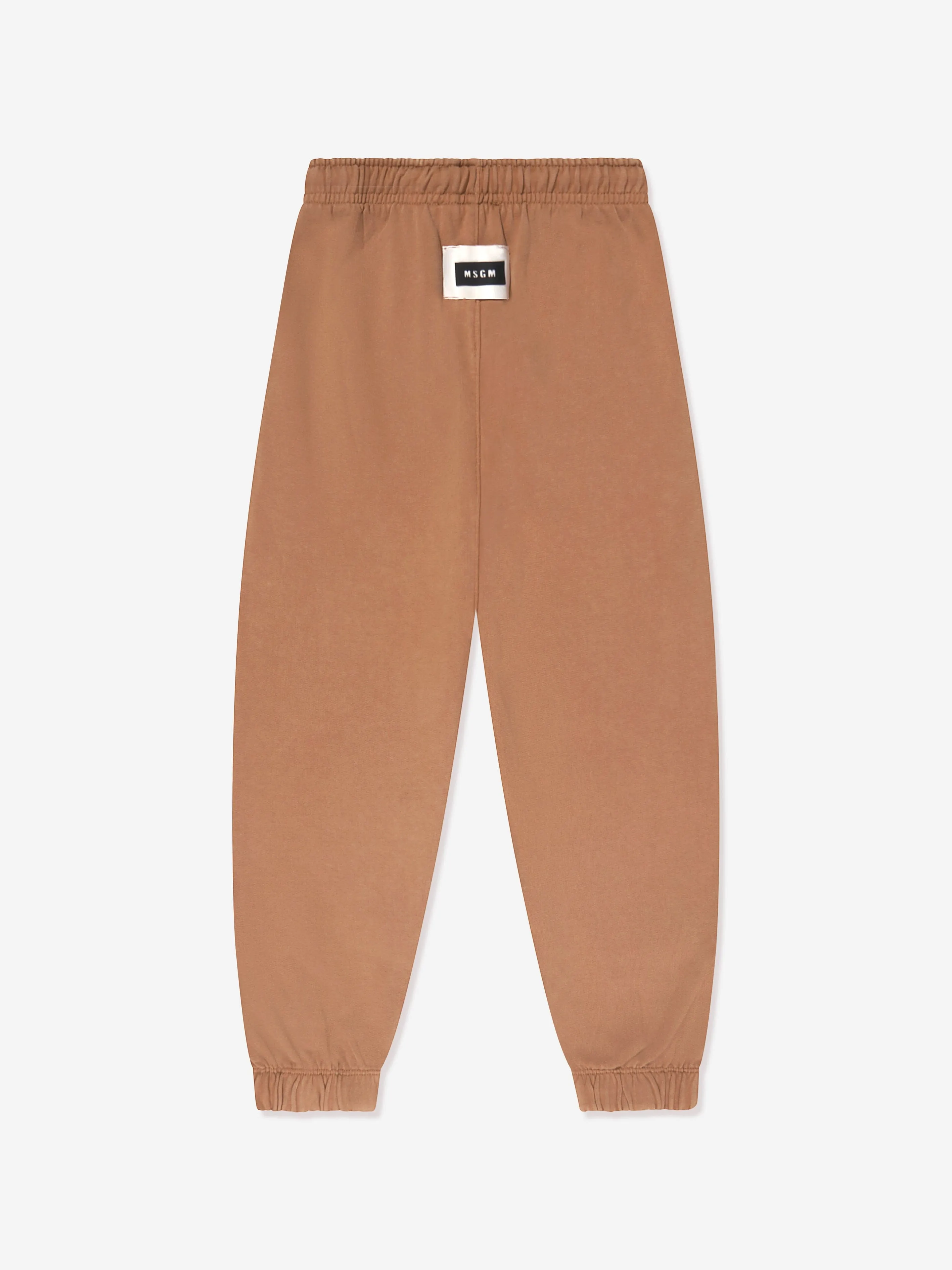 MSGM Kids Marken-Jogginghose in Beige