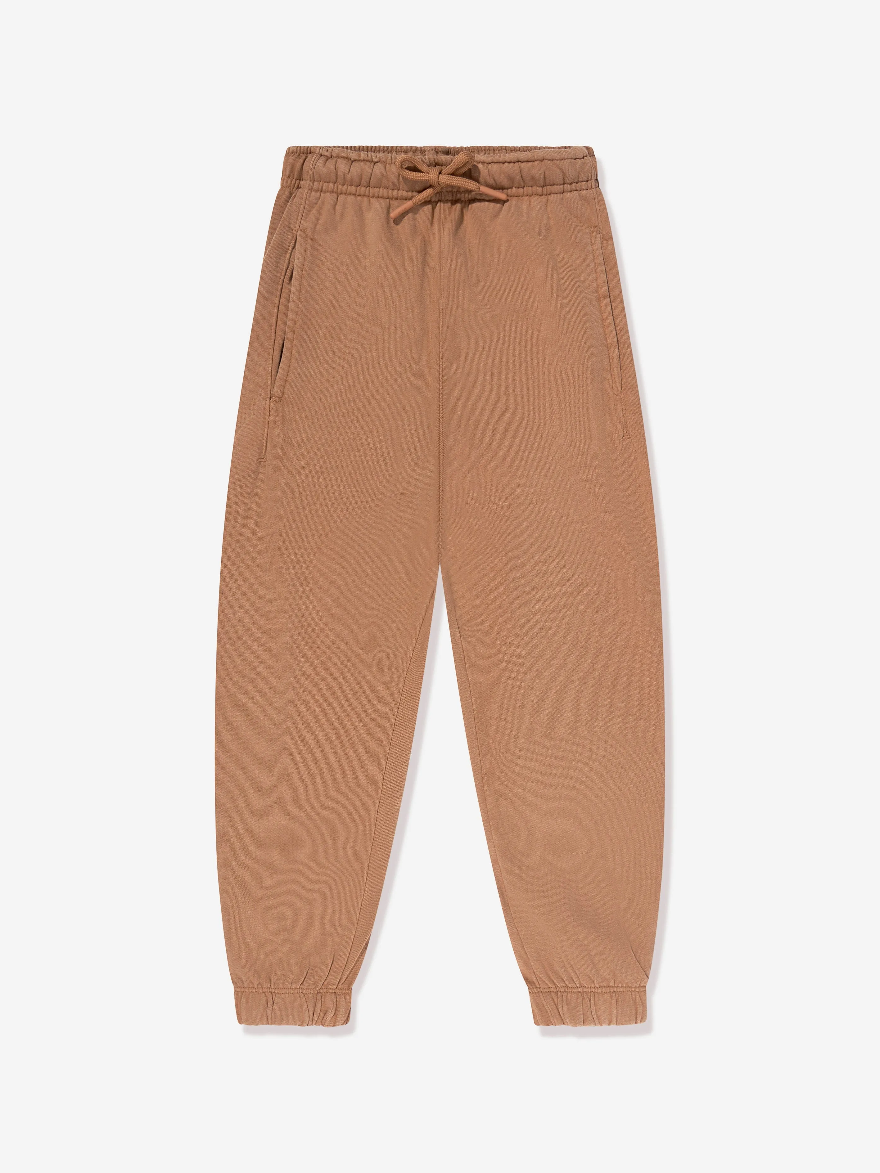 MSGM Kids Marken-Jogginghose in Beige
