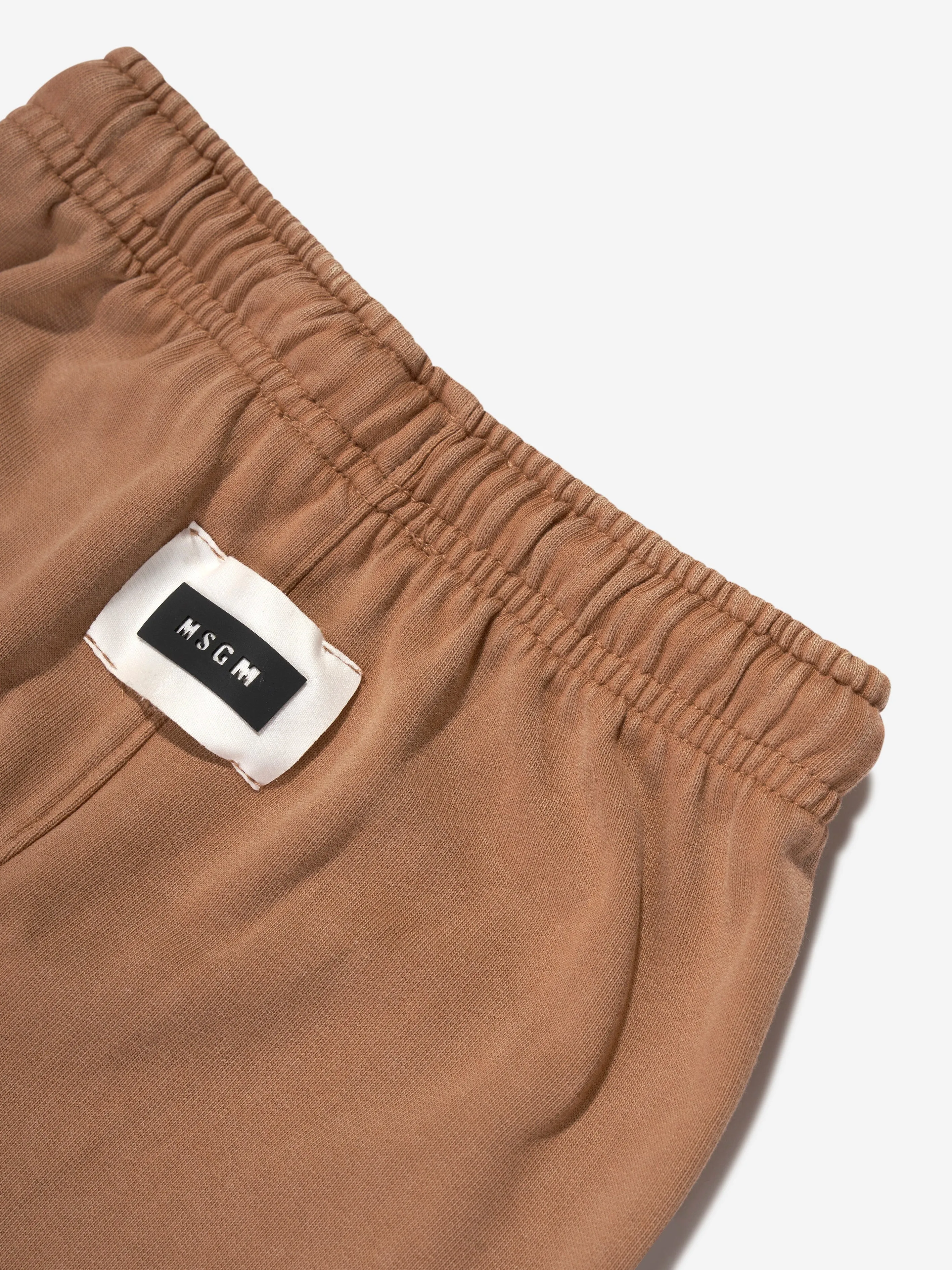 MSGM Kids Marken-Jogginghose in Beige