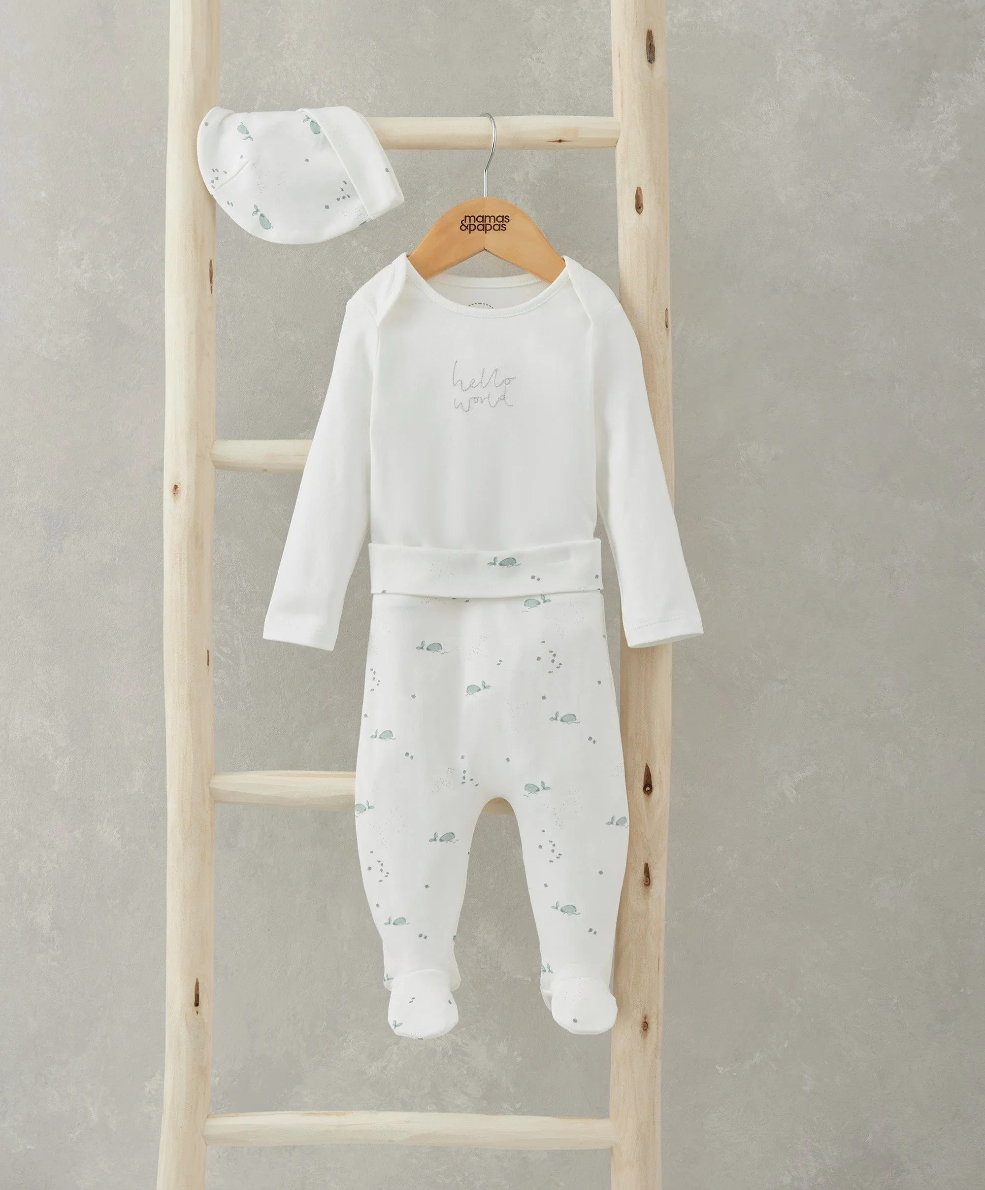 Mein erstes Outfit-Set (3-teilig) - Wal