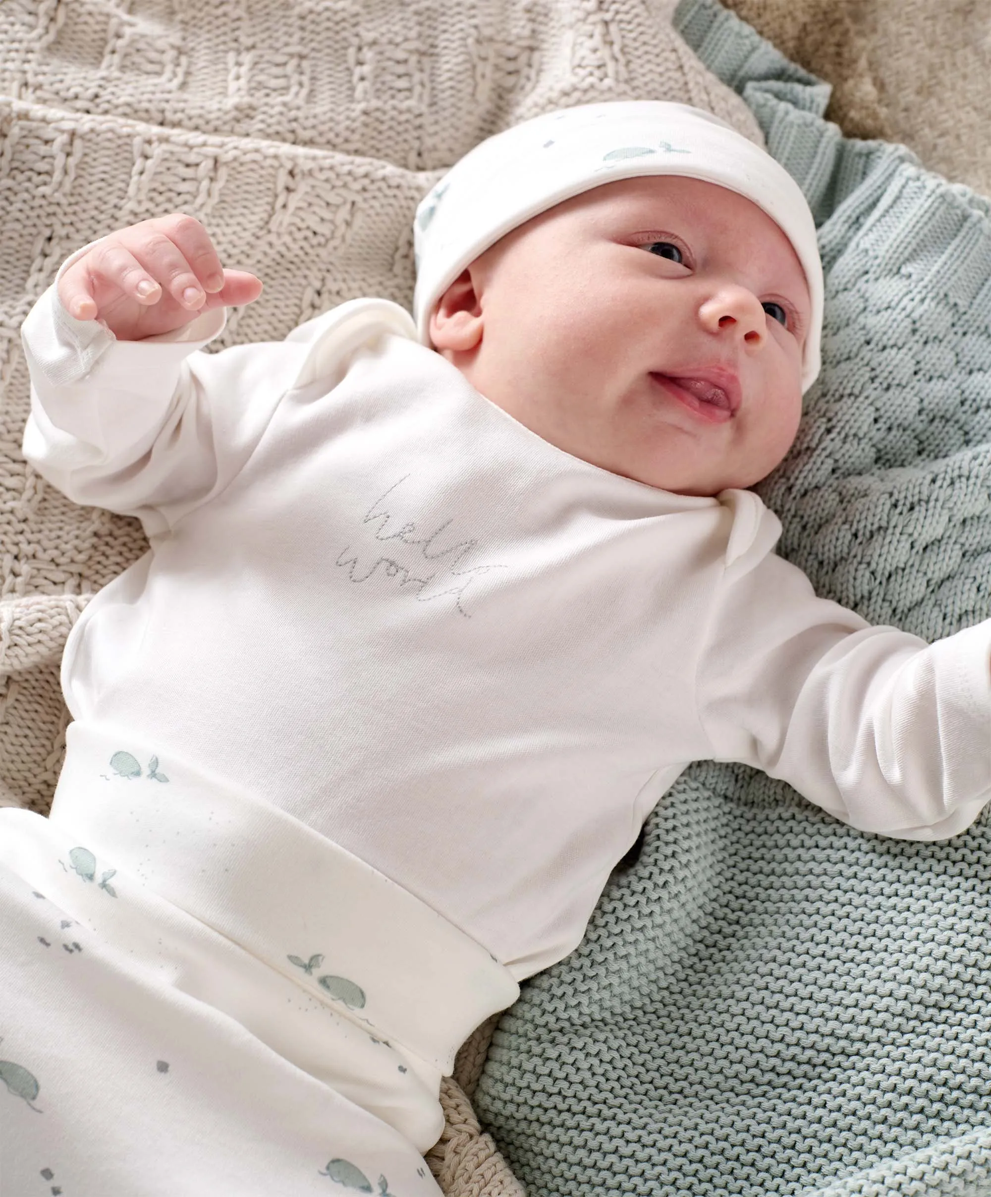 Mein erstes Outfit-Set (3-teilig) - Wal