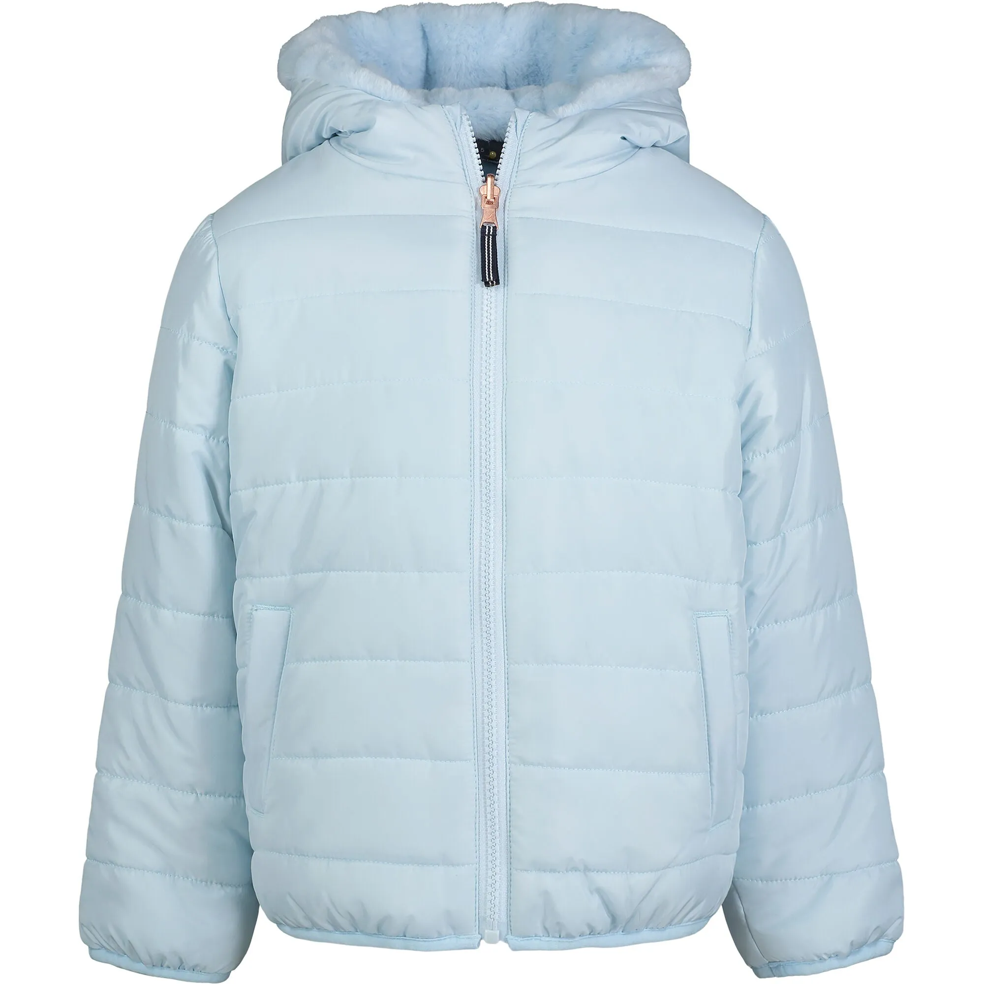 Nautica Reversible Pufferjacke für kleine Mädchen (4-6X) Hawaiian Ocean Nautica