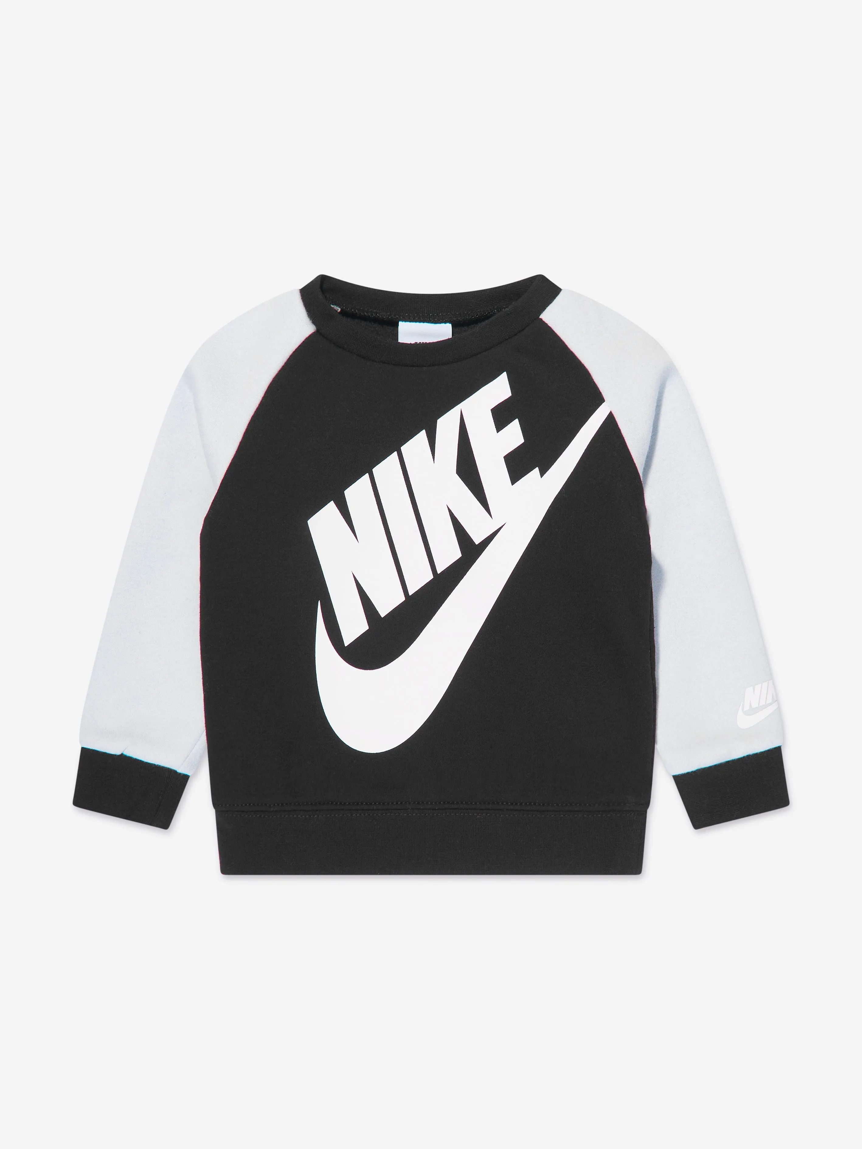 Nike Boys Übergroßer Futura Crew Tracksuit in Schwarz
