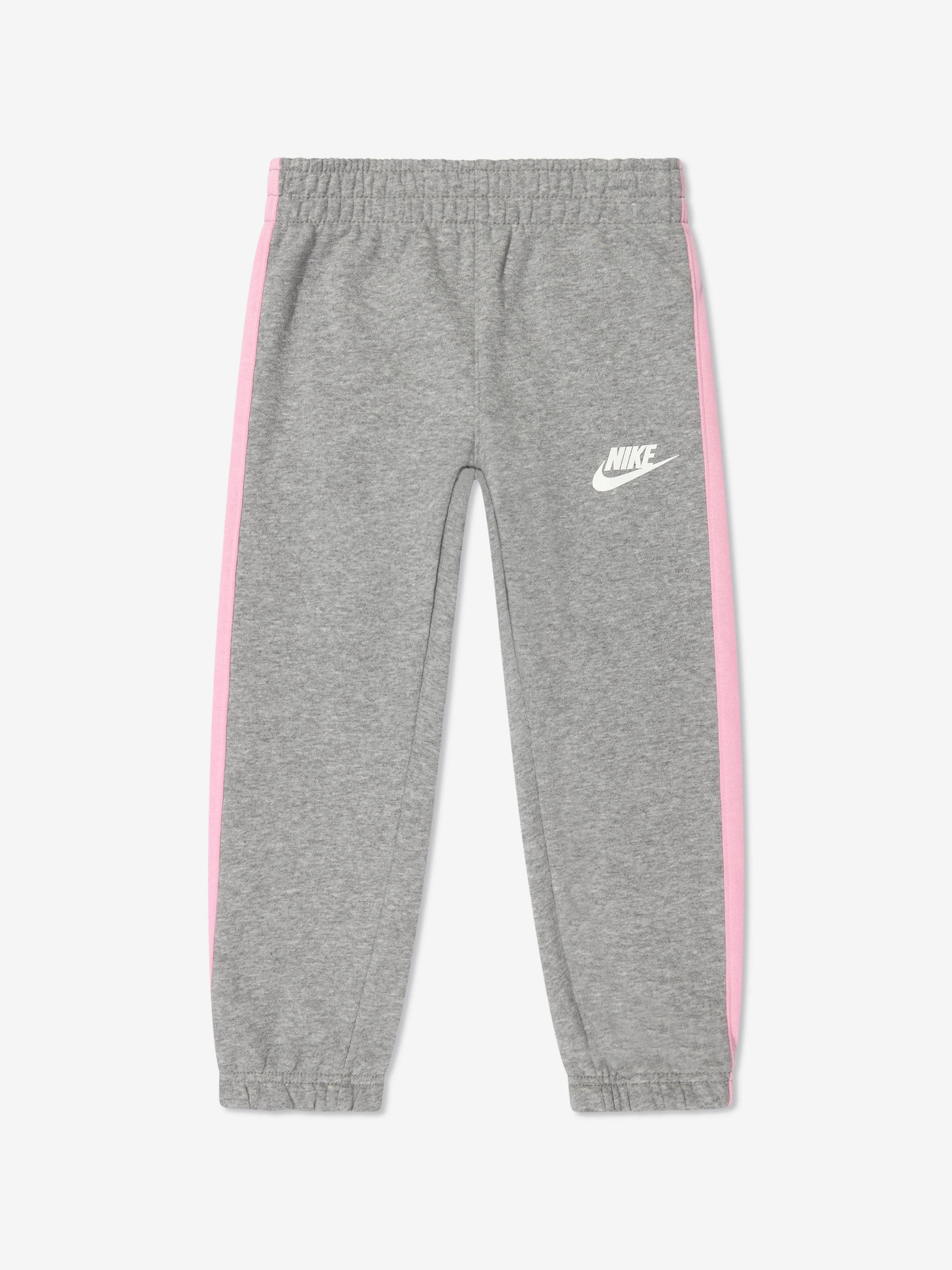 Nike Girls Oversized Futura Crew Tracksuit in Grau