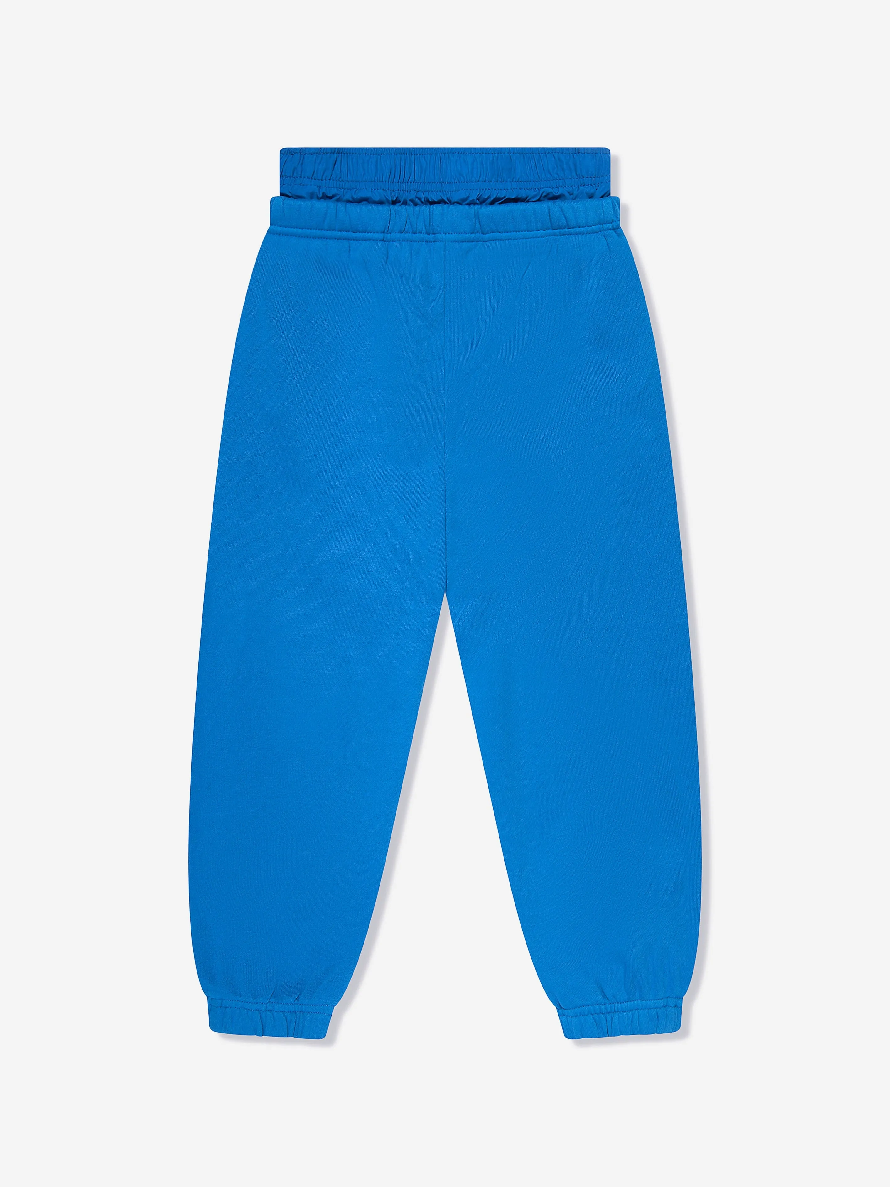 Off-White Boys Baseball Logo Joggerhose in Blau
