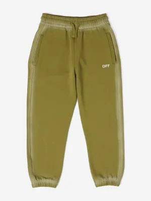 Off-White Jungen Off Stamp Joggerhose in Grün