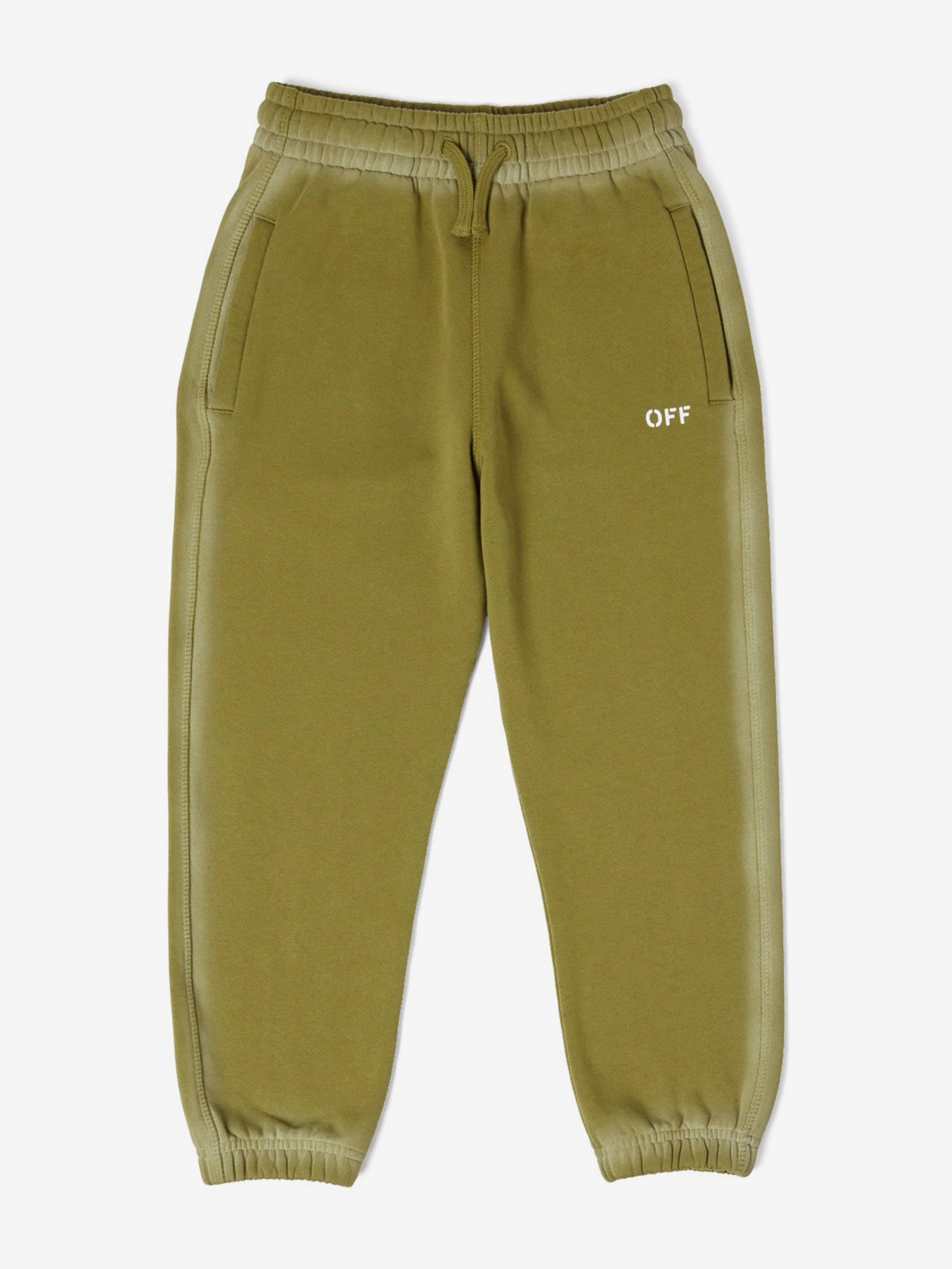 Off-White Jungen Off Stamp Joggerhose in Grün