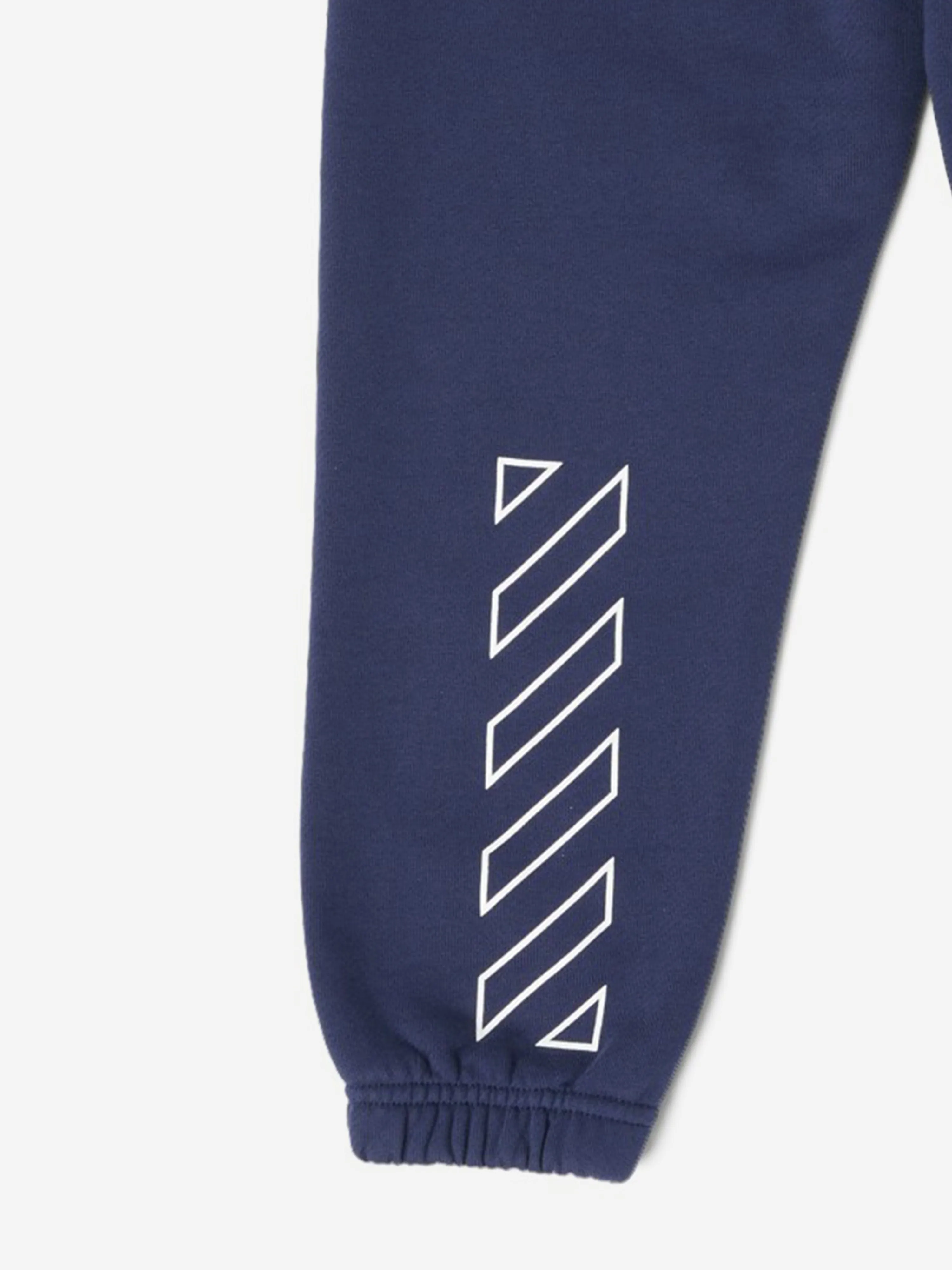 Off-White Kids Buchliebhaber Diagonale Jogginghose in Blau