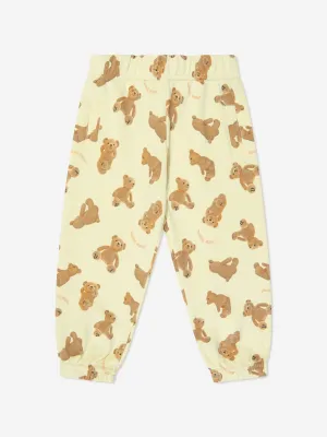Palm Angels Baby AOP PA Bären Joggerhose in Gelb
