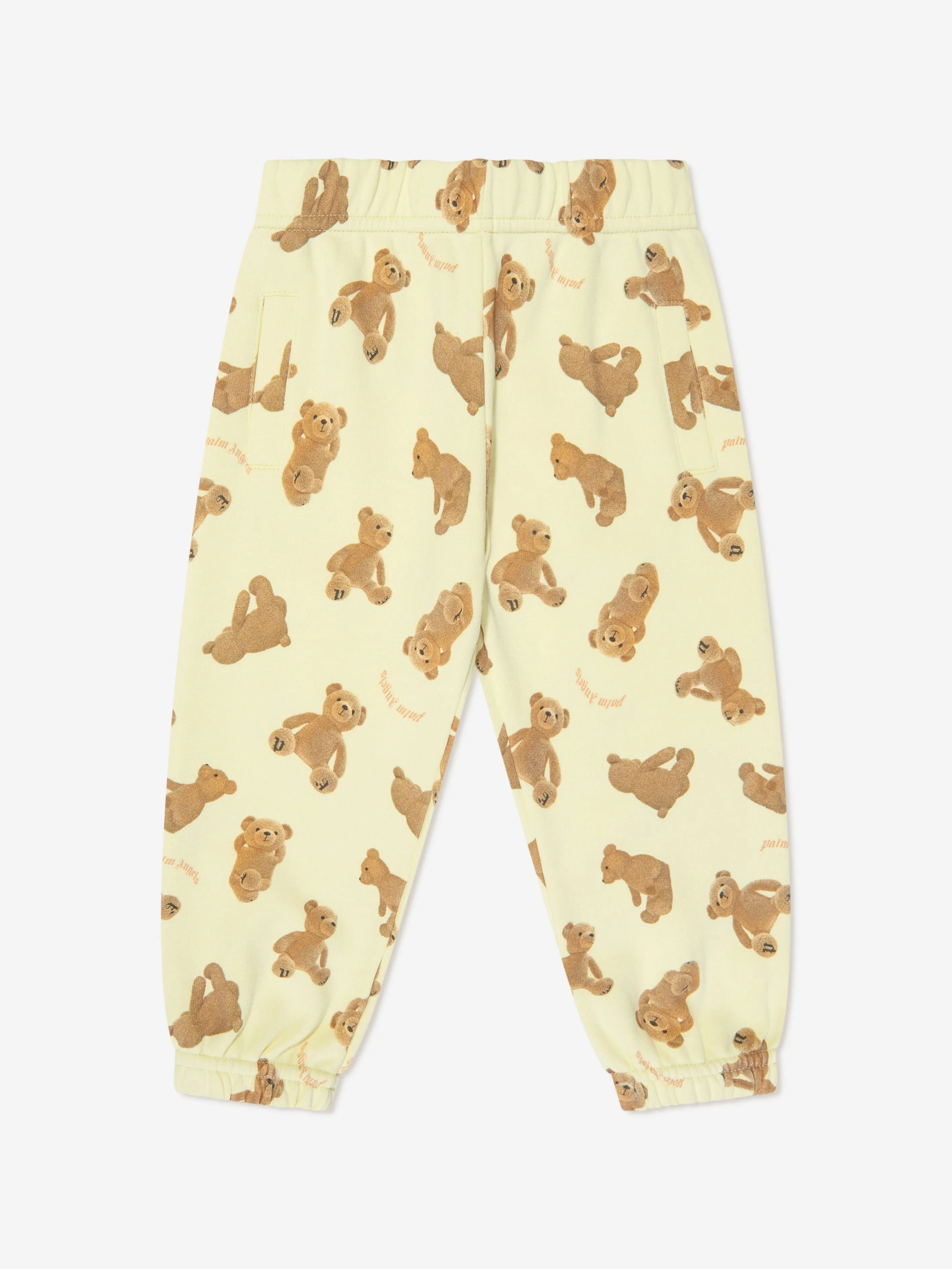 Palm Angels Baby AOP PA Bären Joggerhose in Gelb