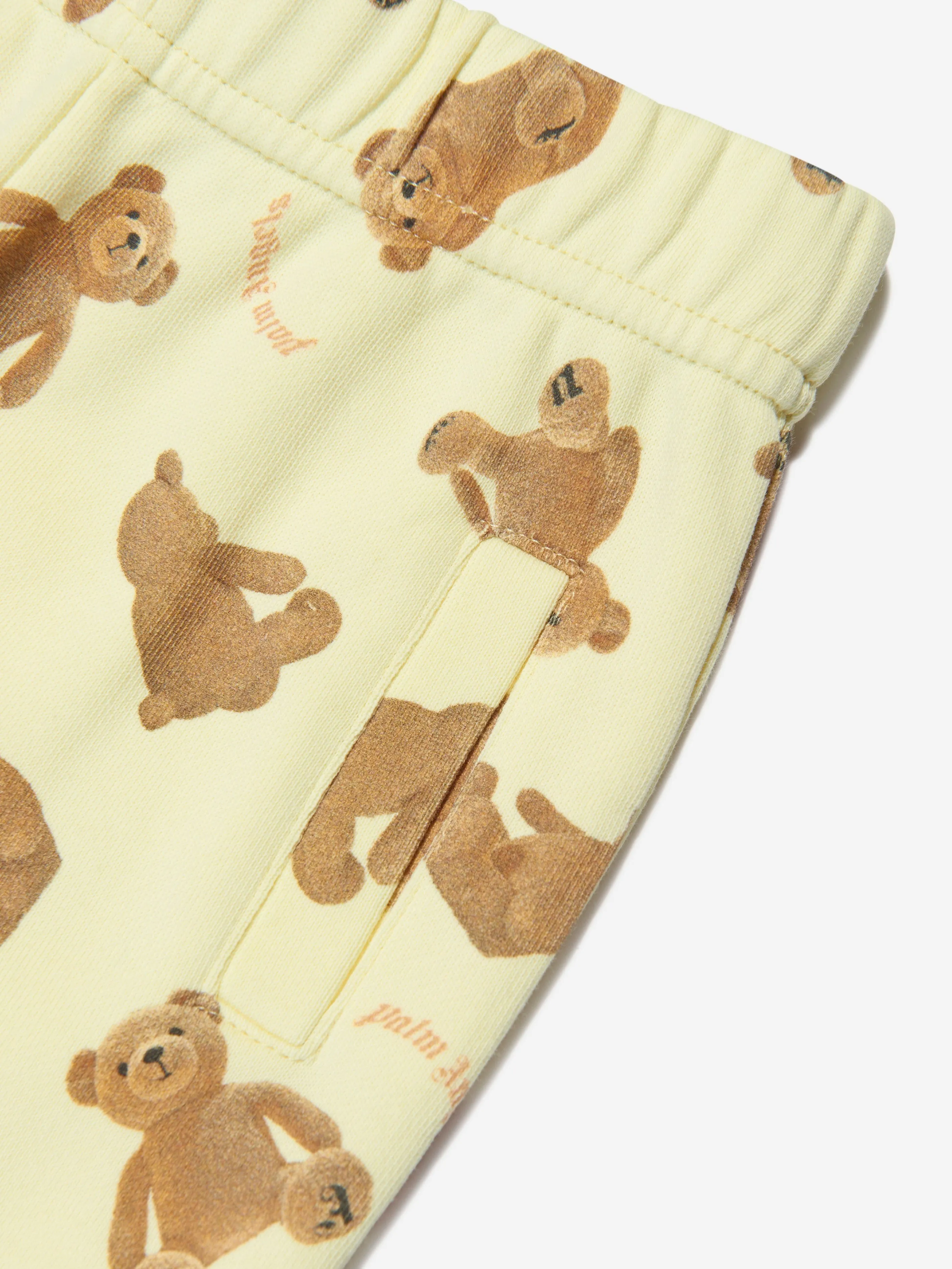 Palm Angels Baby AOP PA Bären Joggerhose in Gelb