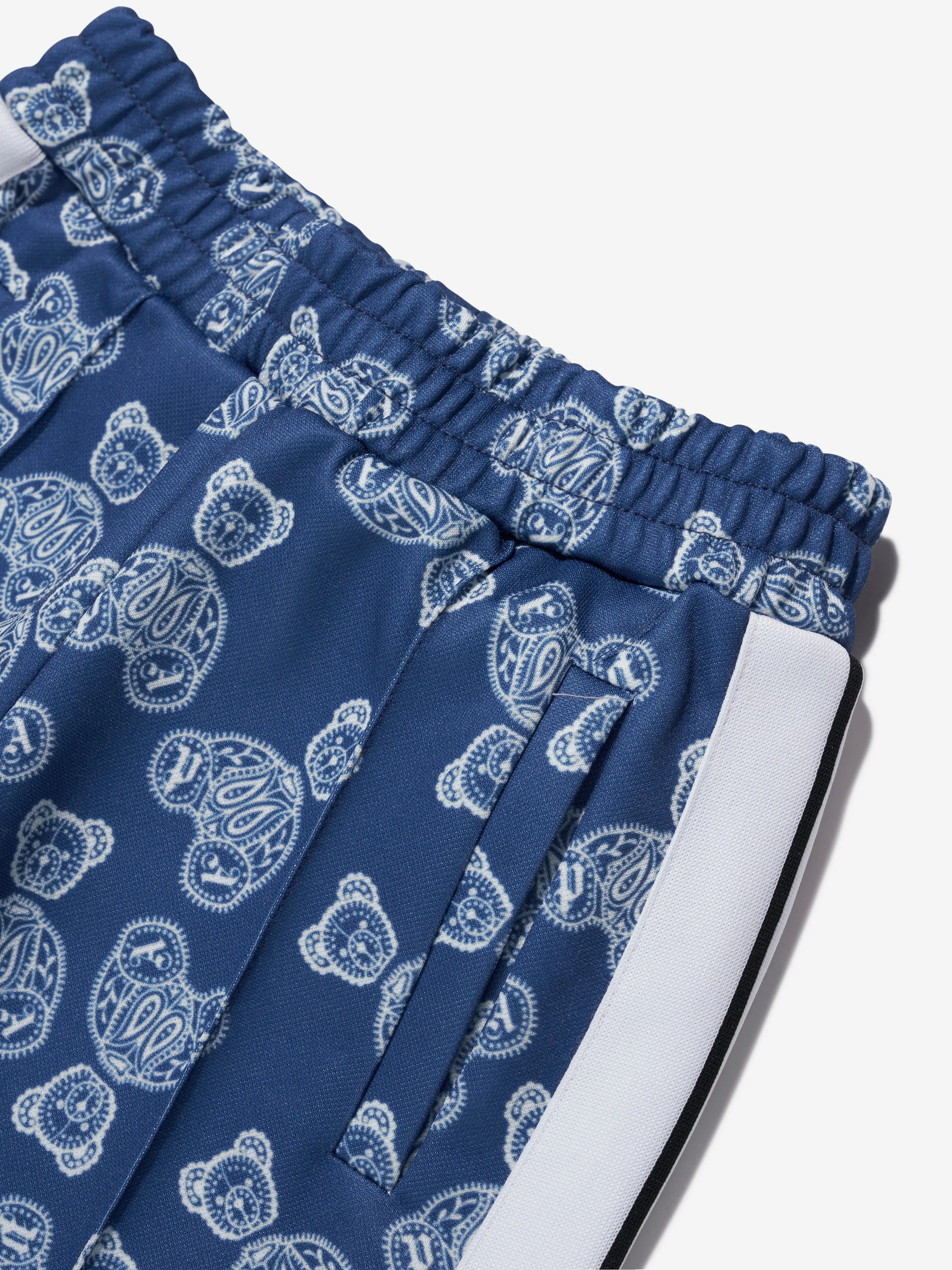 Palm Angels Jungen AOP Bären Paisley Jogginghose in Blau