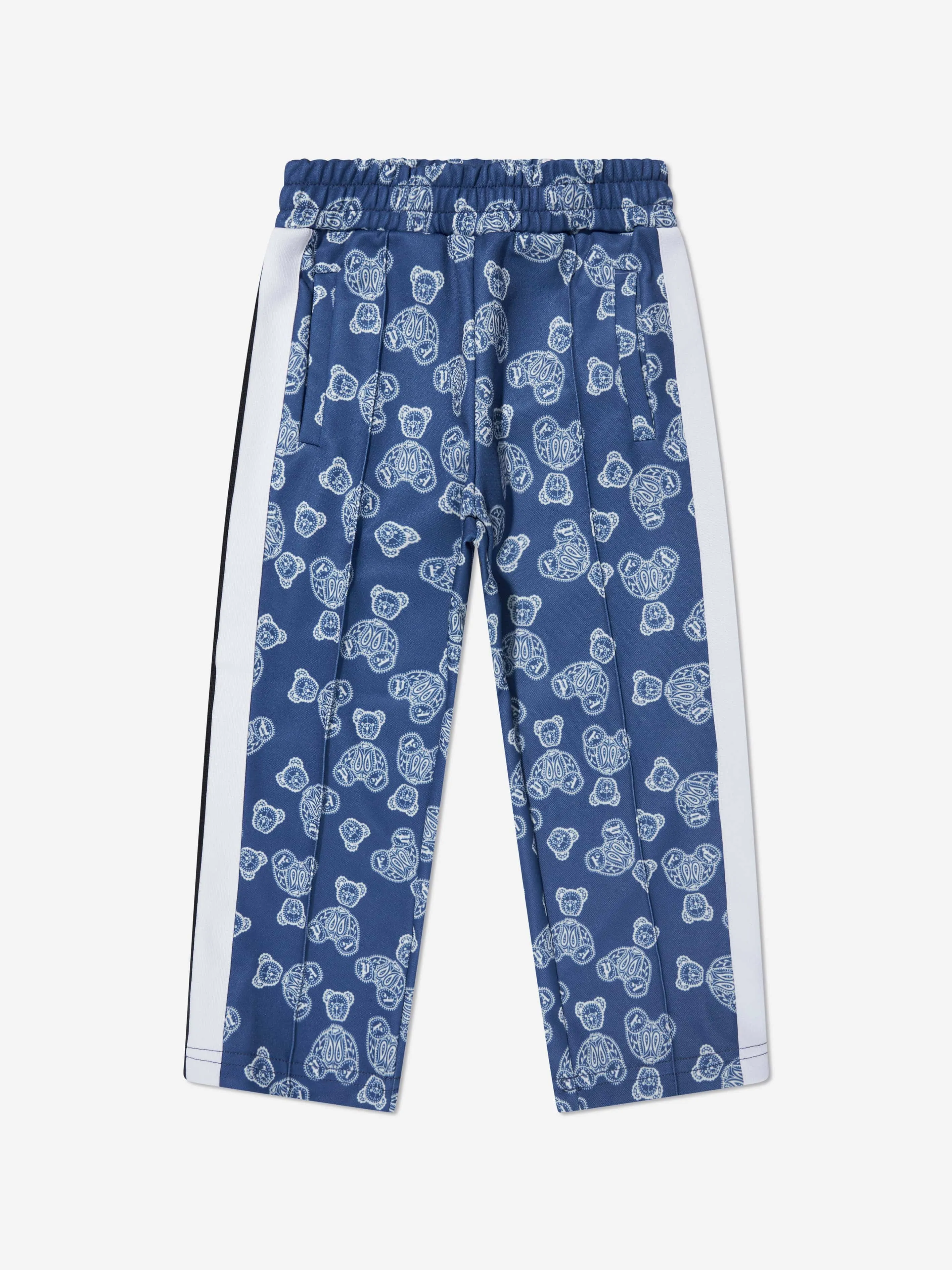 Palm Angels Jungen AOP Bären Paisley Jogginghose in Blau