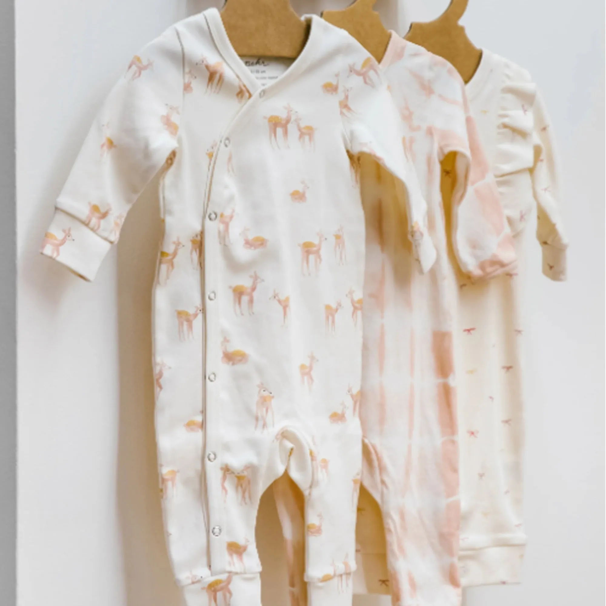 PEHR Bio-Baumwolle Kimono-Strampler - Follow Me Deer