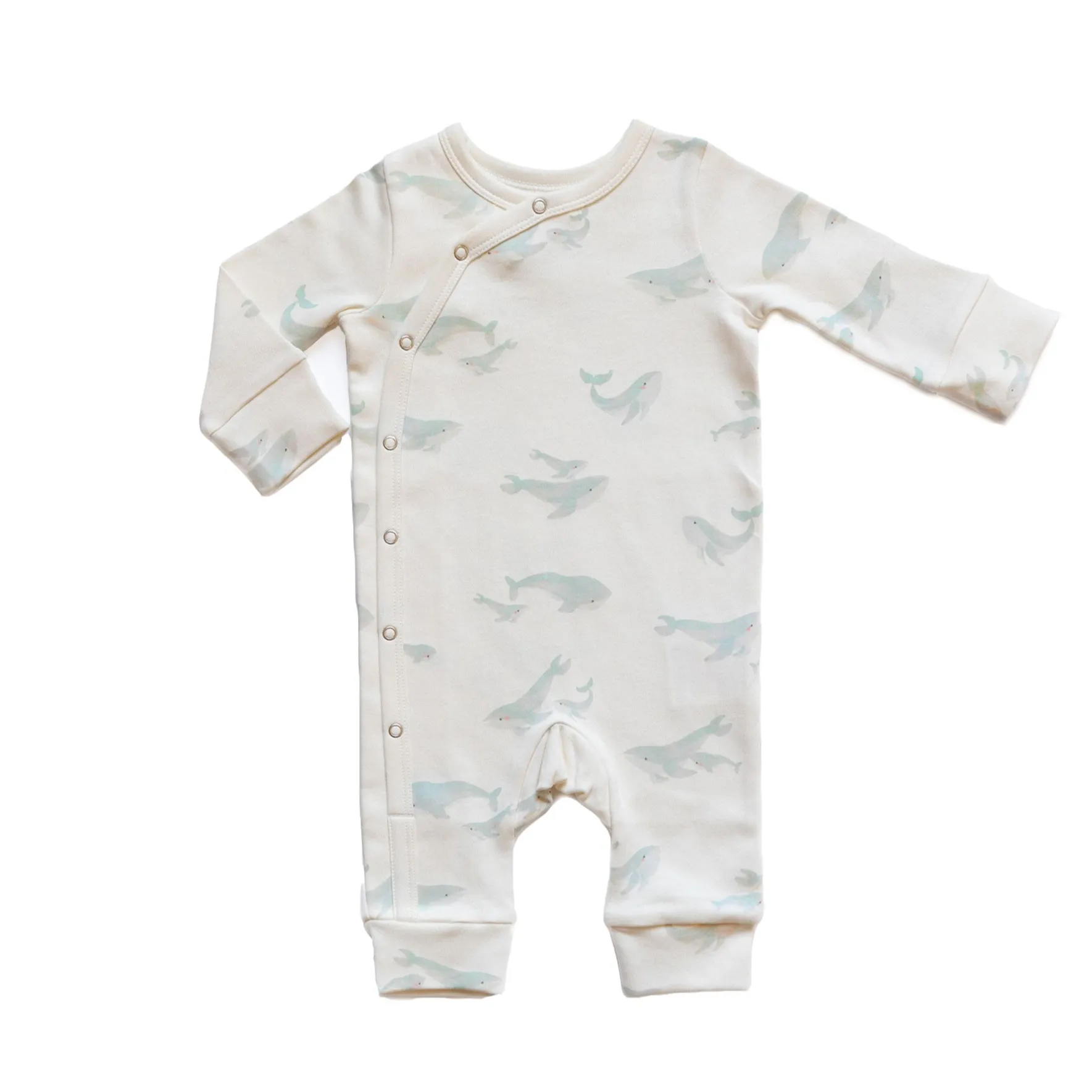 PEHR Bio-Baumwolle Kimono-Strampler - Folg mir, Wal