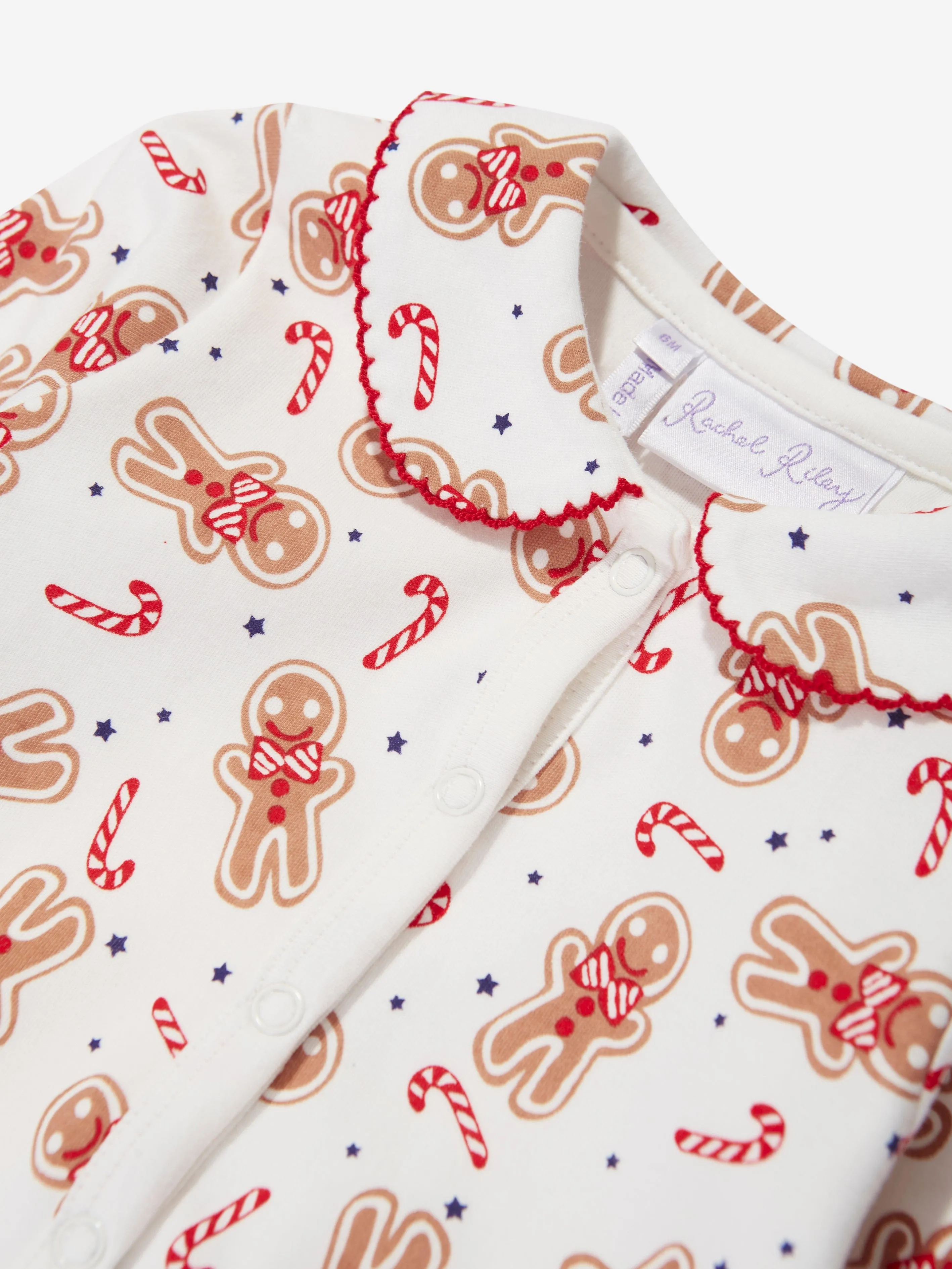 Rachel Riley Baby Lebkuchen-Babybody in Weiß