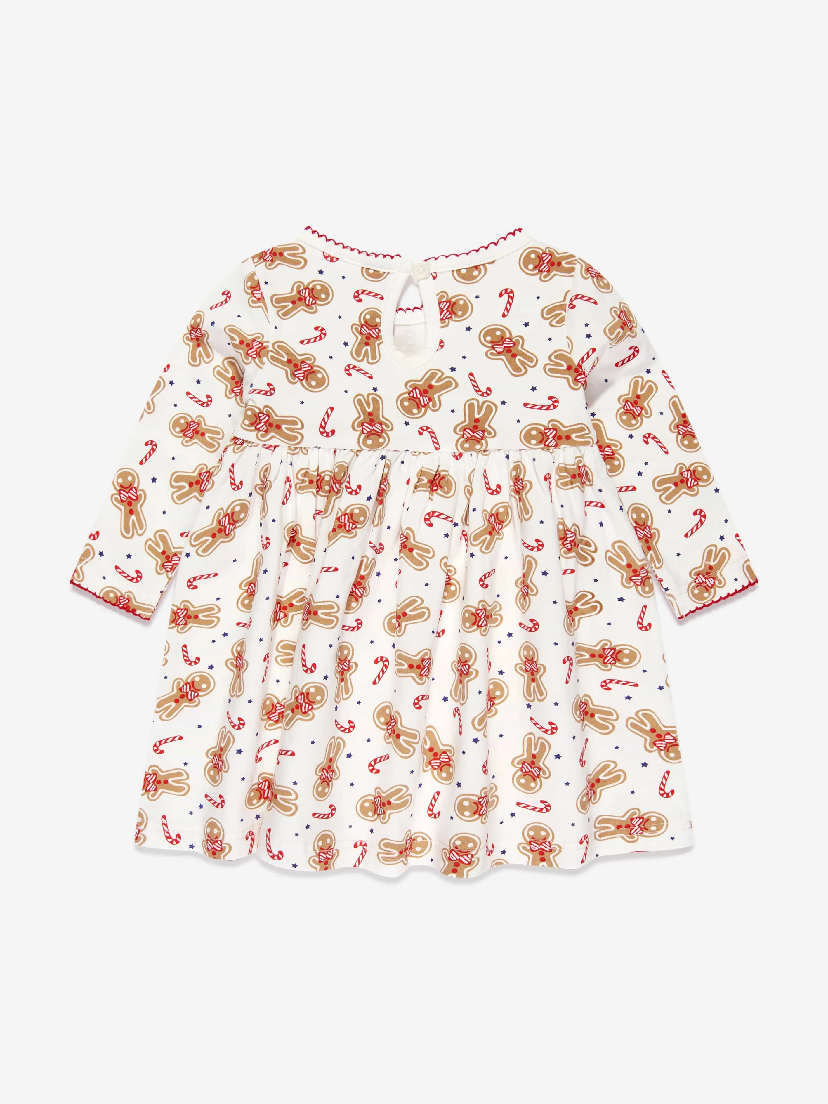 Rachel Riley Baby Girls Lebkuchen-Jersey-Kleid in Weiß