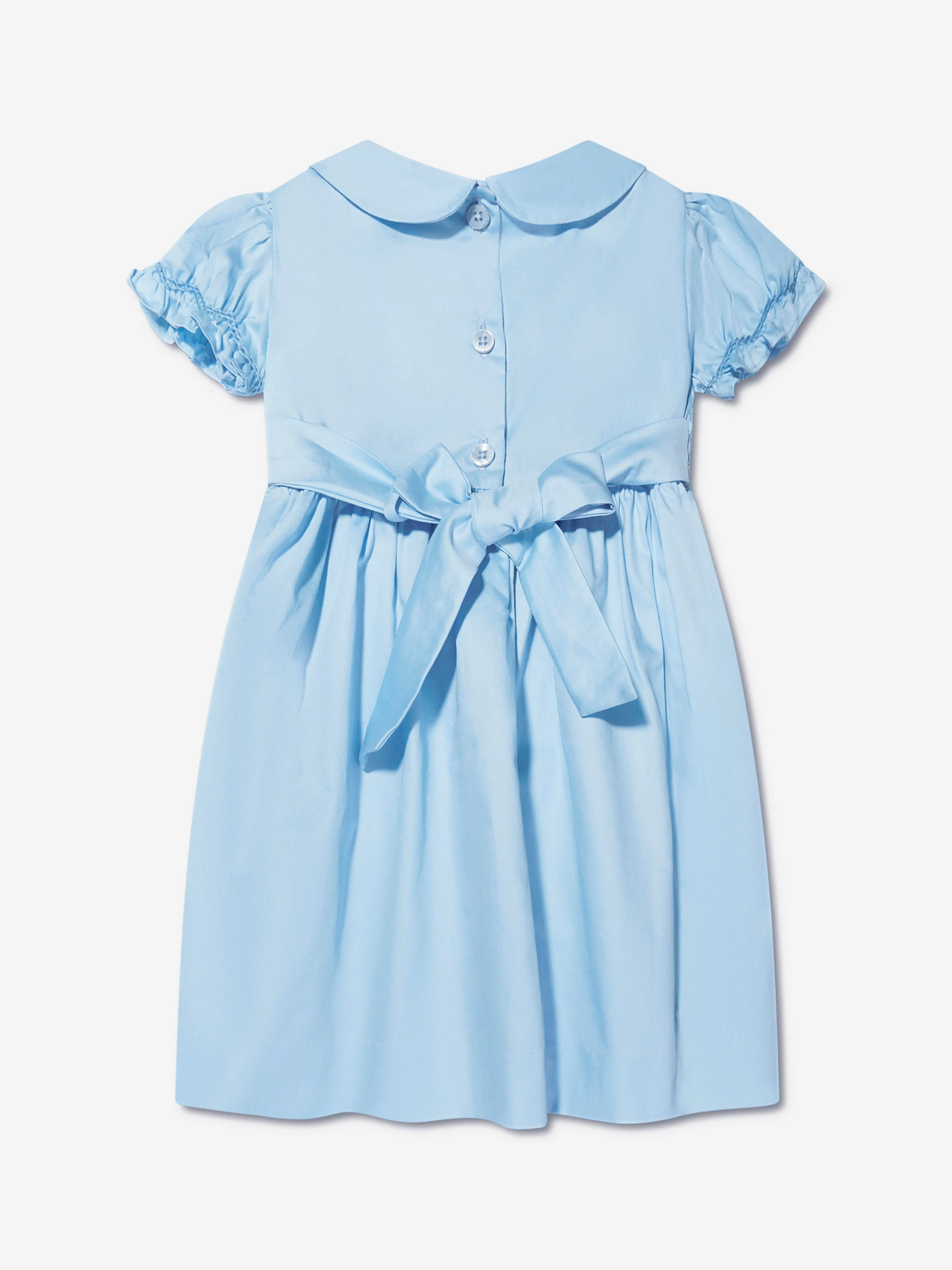 Rachel Riley Baby Girls Rosa Rüschenkleid mit Bloomers in Blau