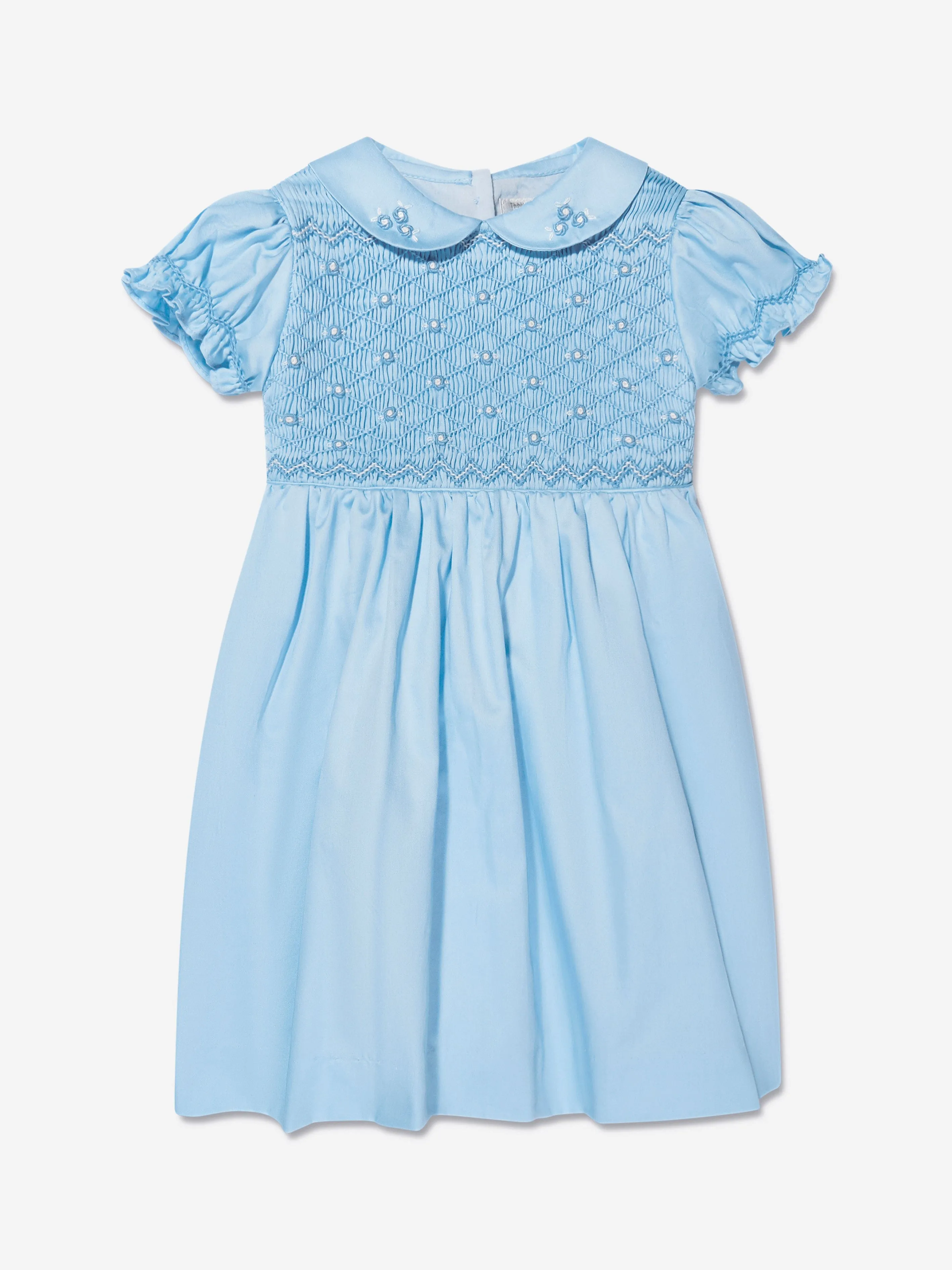 Rachel Riley Baby Girls Rosa Rüschenkleid mit Bloomers in Blau