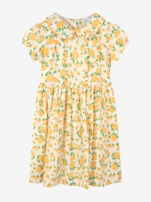 Rachel Riley Mädchen Ringelblume Rüschenkleid in Gelb