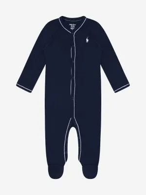 Ralph Lauren Baby Boys Logo-Strampler in Marineblau