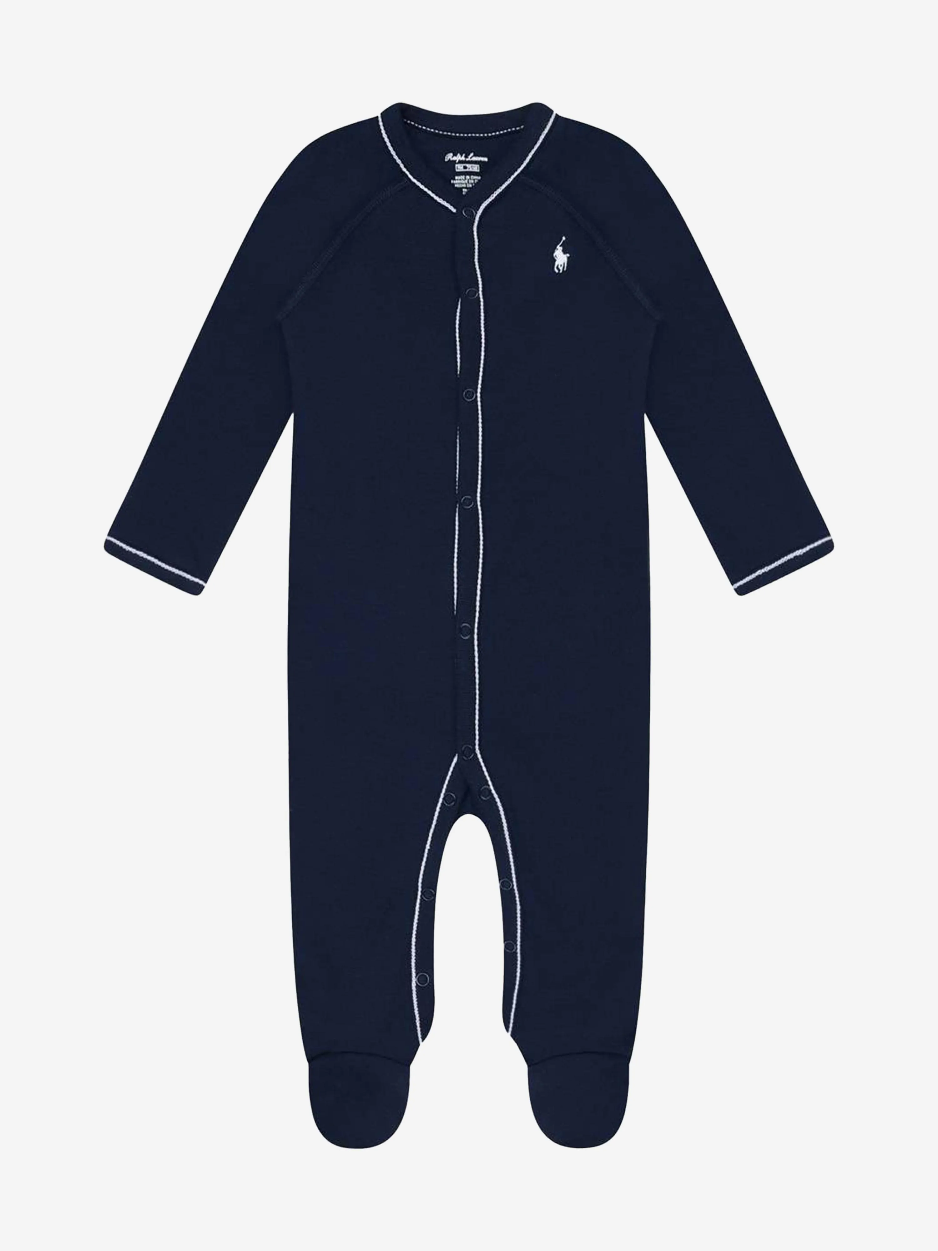 Ralph Lauren Baby Boys Logo-Strampler in Marineblau