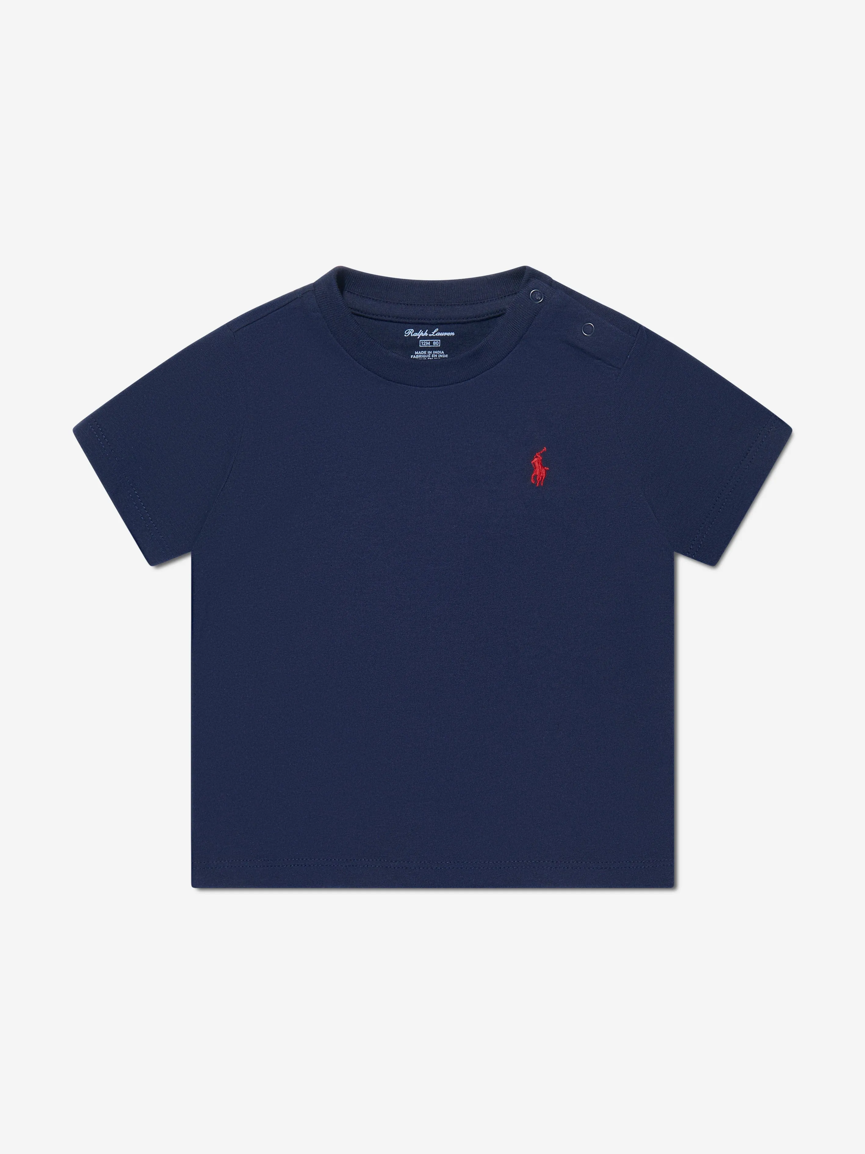 Ralph Lauren Baby Boys Logo T-Shirt in Marineblau