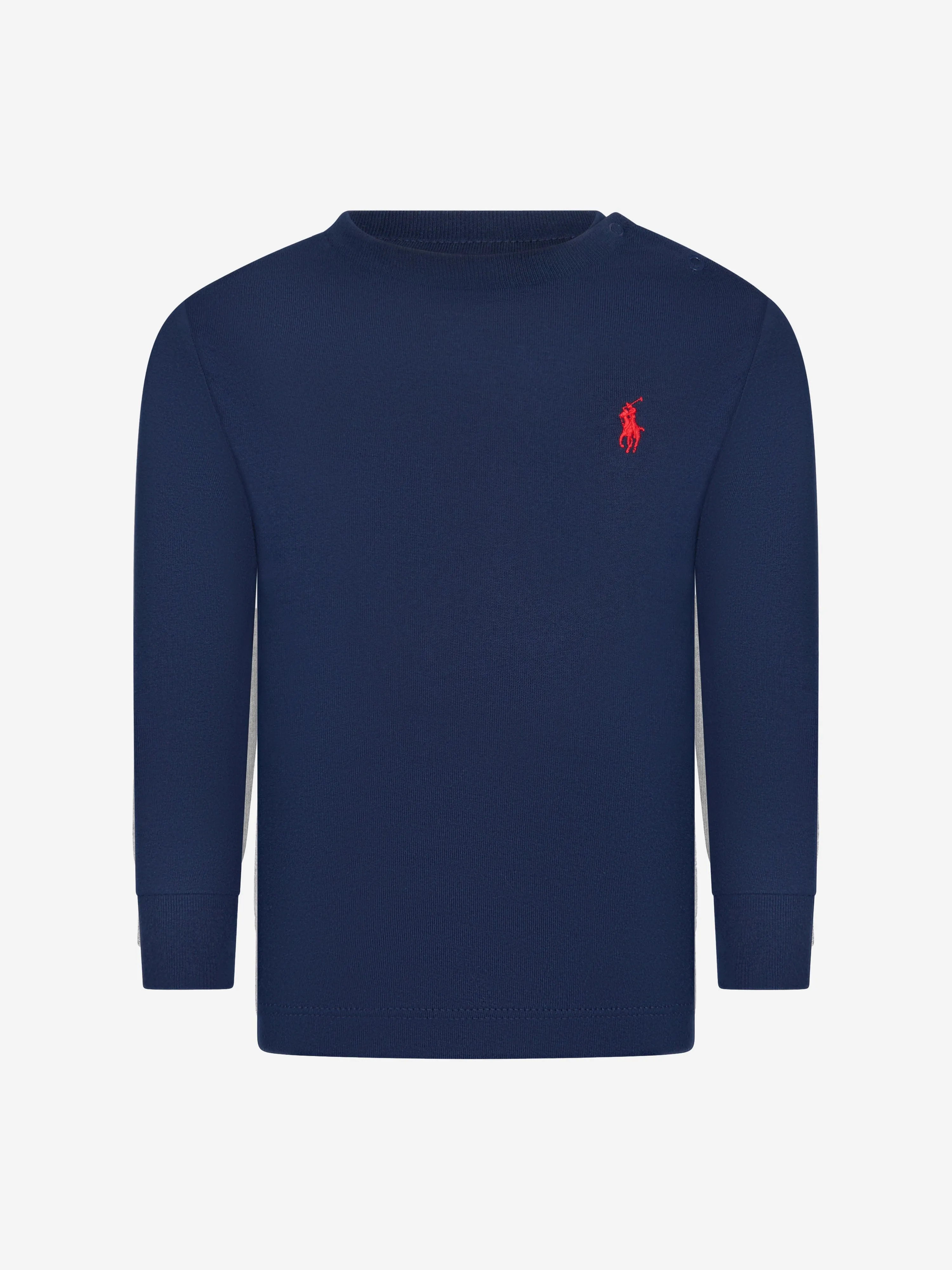Ralph Lauren Baby Boys Langarm T-Shirt in Marineblau