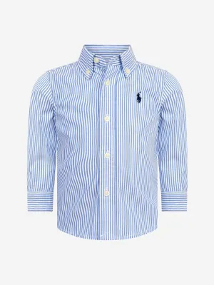Ralph Lauren Baby Boys Gestreiftes Oxford-Hemd in Blau