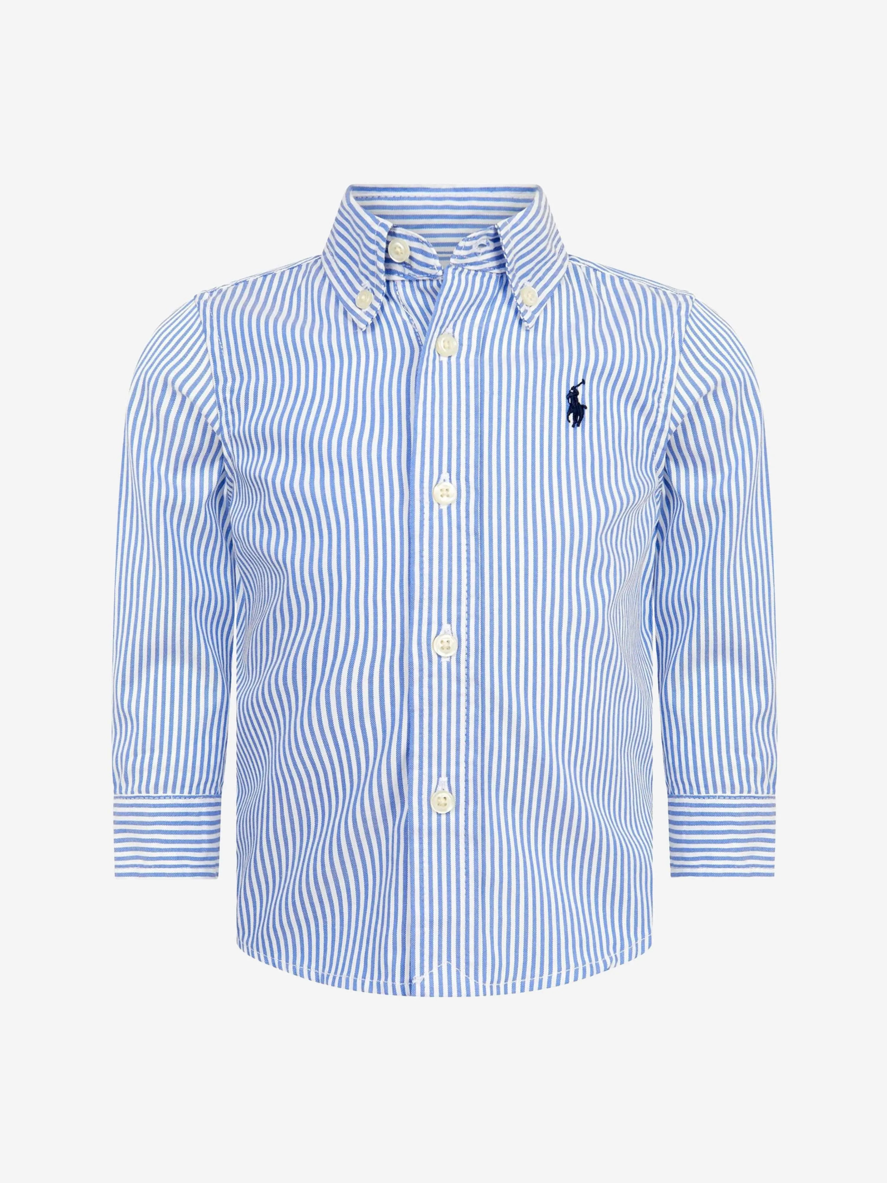 Ralph Lauren Baby Boys Gestreiftes Oxford-Hemd in Blau
