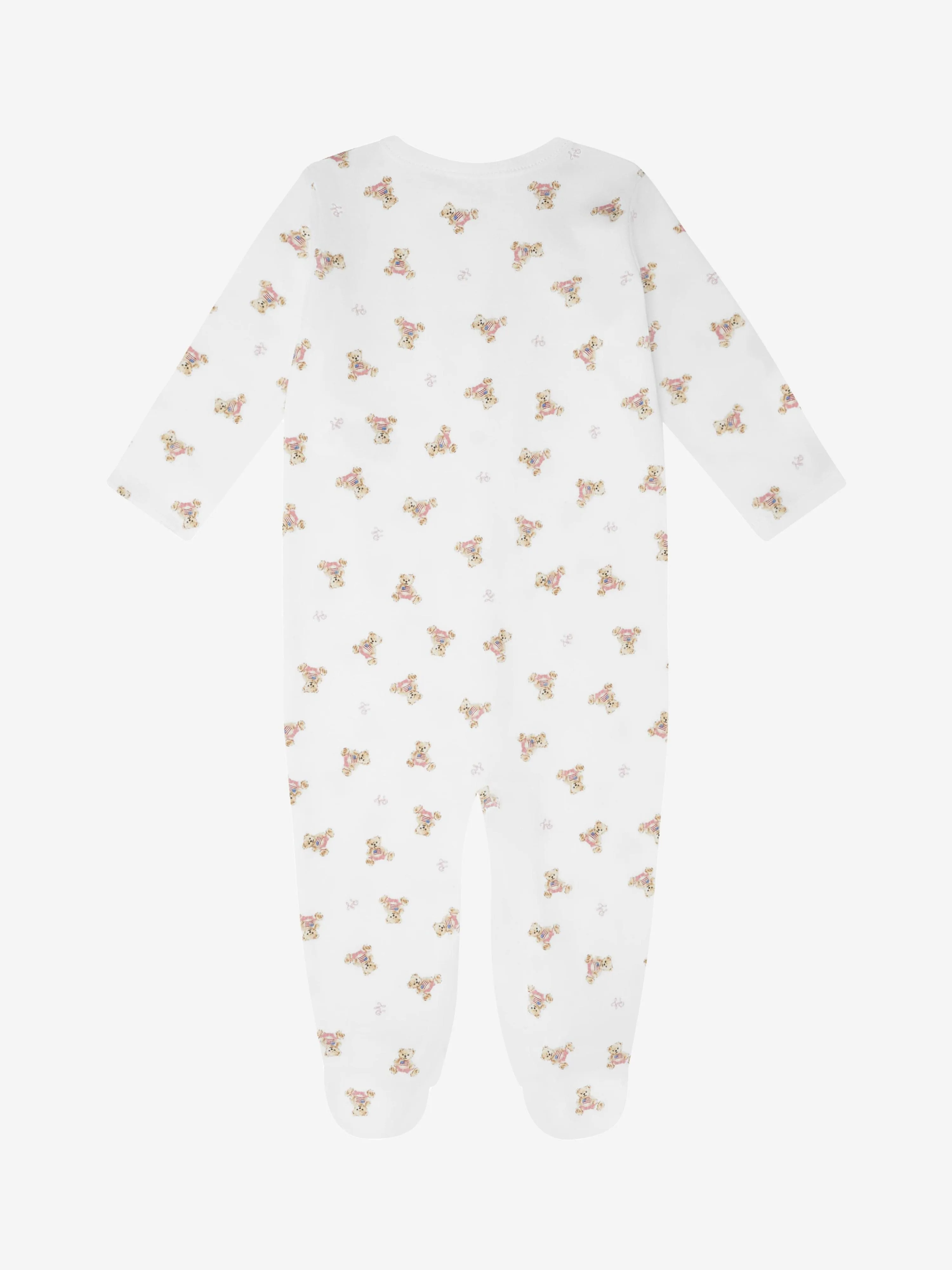 Ralph Lauren Baby Mädchen Bären Strampler in Weiß