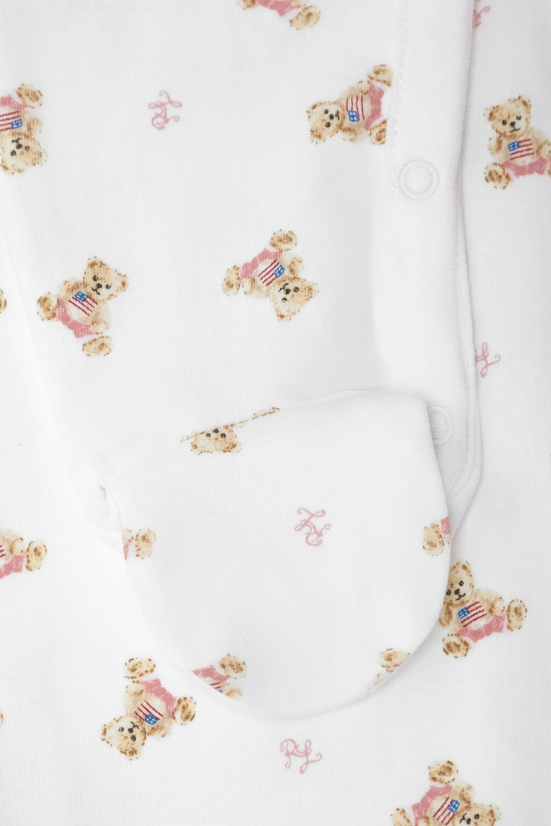 Ralph Lauren Baby Mädchen Bären Strampler in Weiß