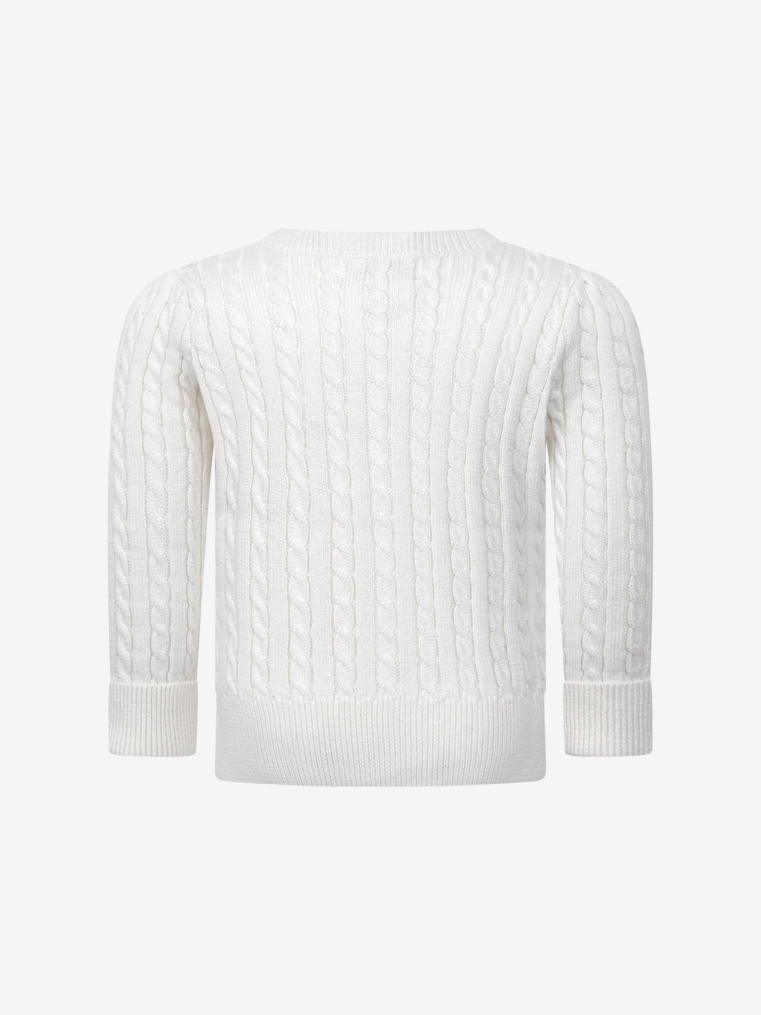 Ralph Lauren Baby Girls Strickjacke im Zopfmuster