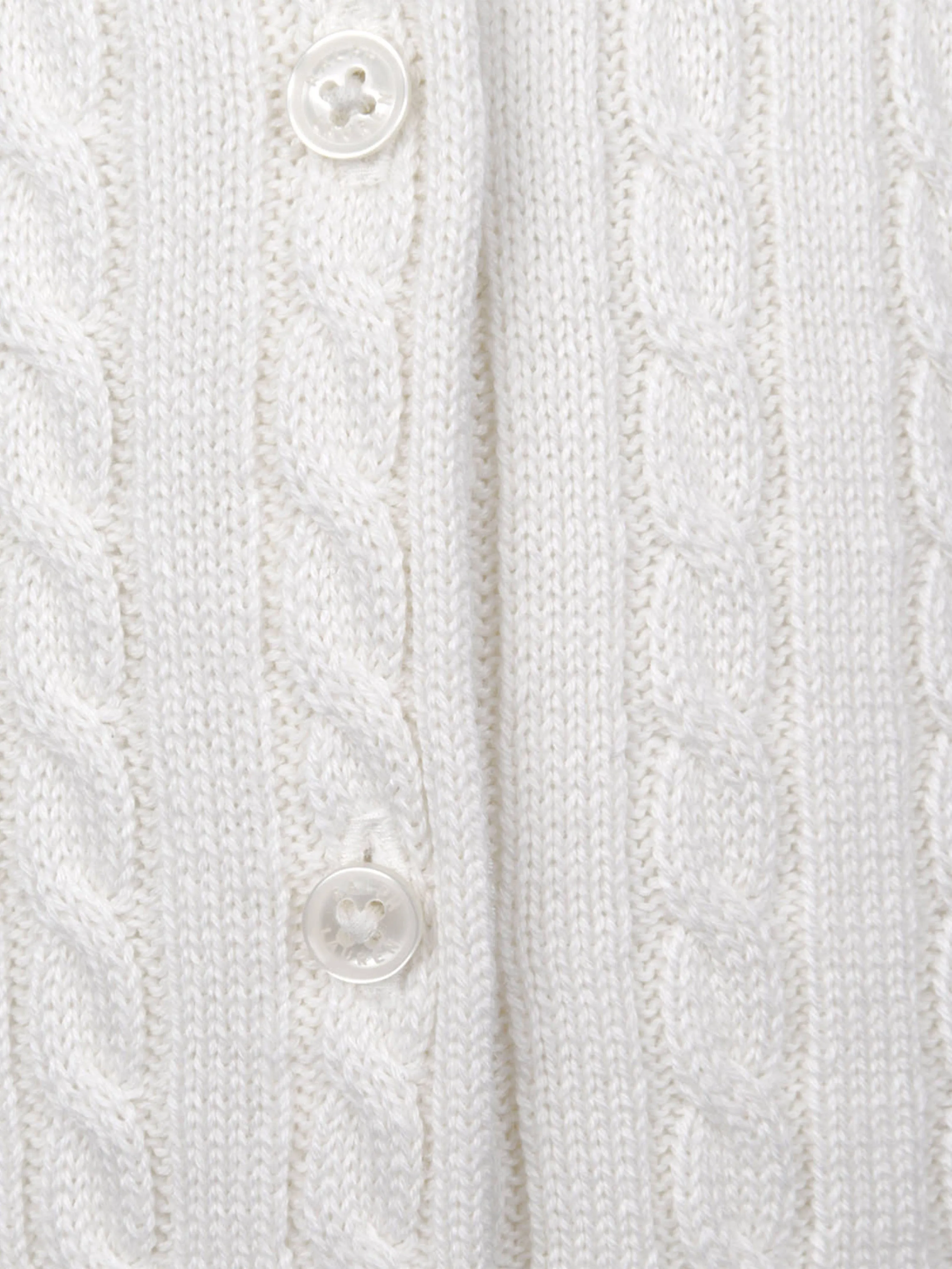 Ralph Lauren Baby Girls Strickjacke im Zopfmuster