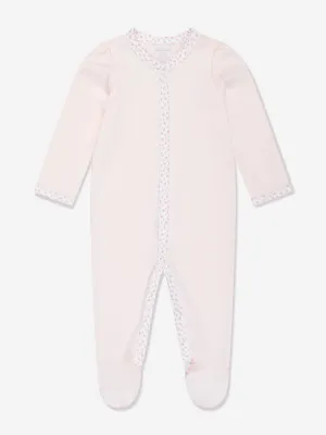 Ralph Lauren Baby Mädchen Baumwoll-Strampler in Rosa