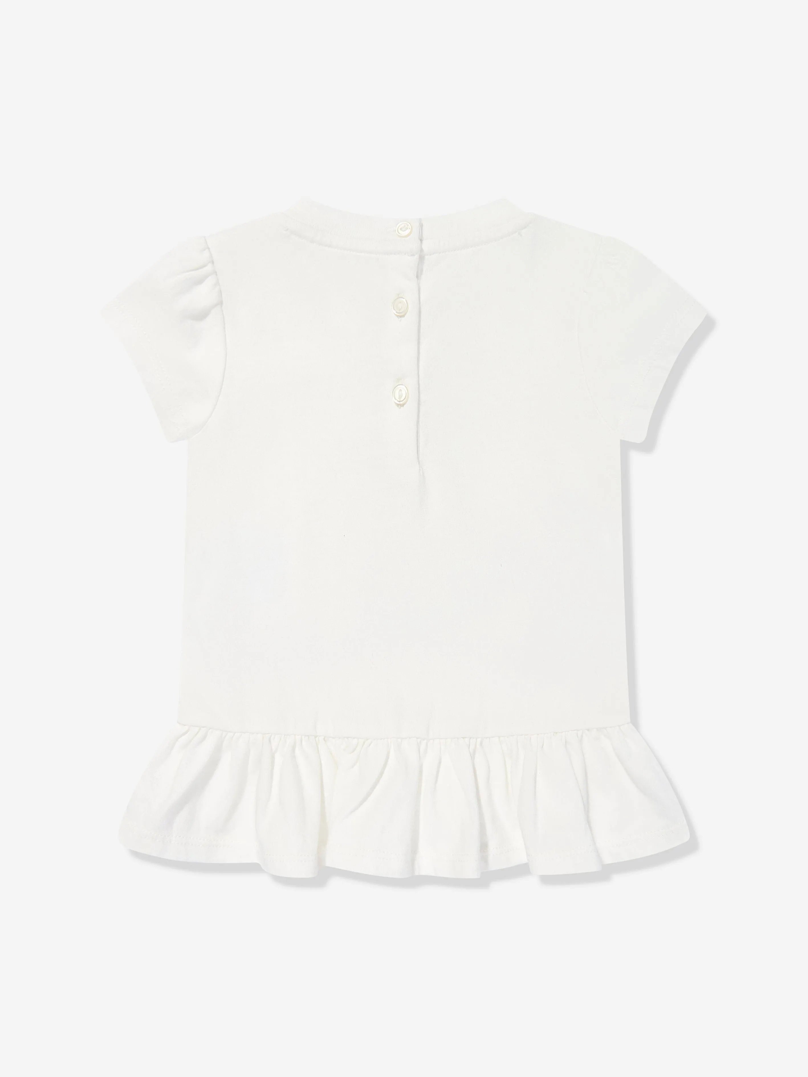 Ralph Lauren Baby Mädchen Polo Bär Peplum T-Shirt in Weiß