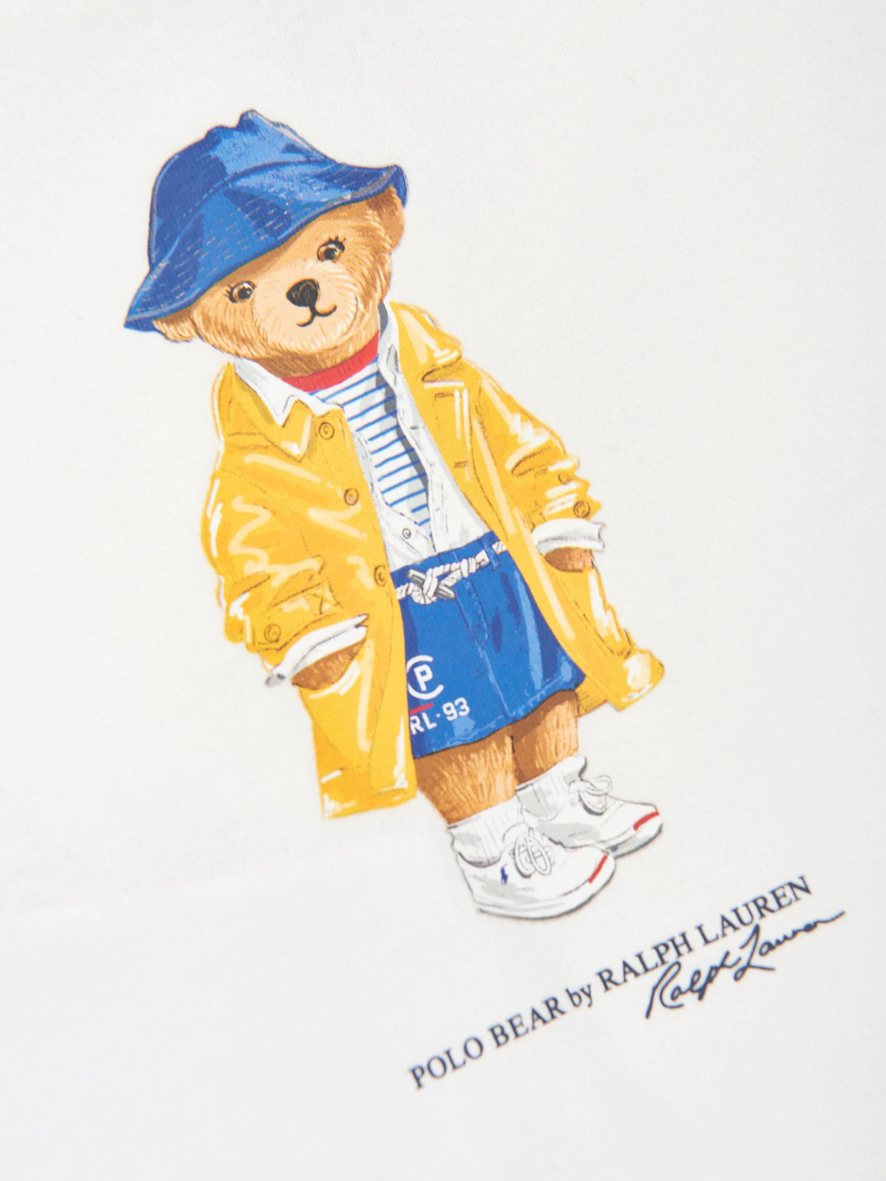Ralph Lauren Baby Mädchen Polo Bär Peplum T-Shirt in Weiß