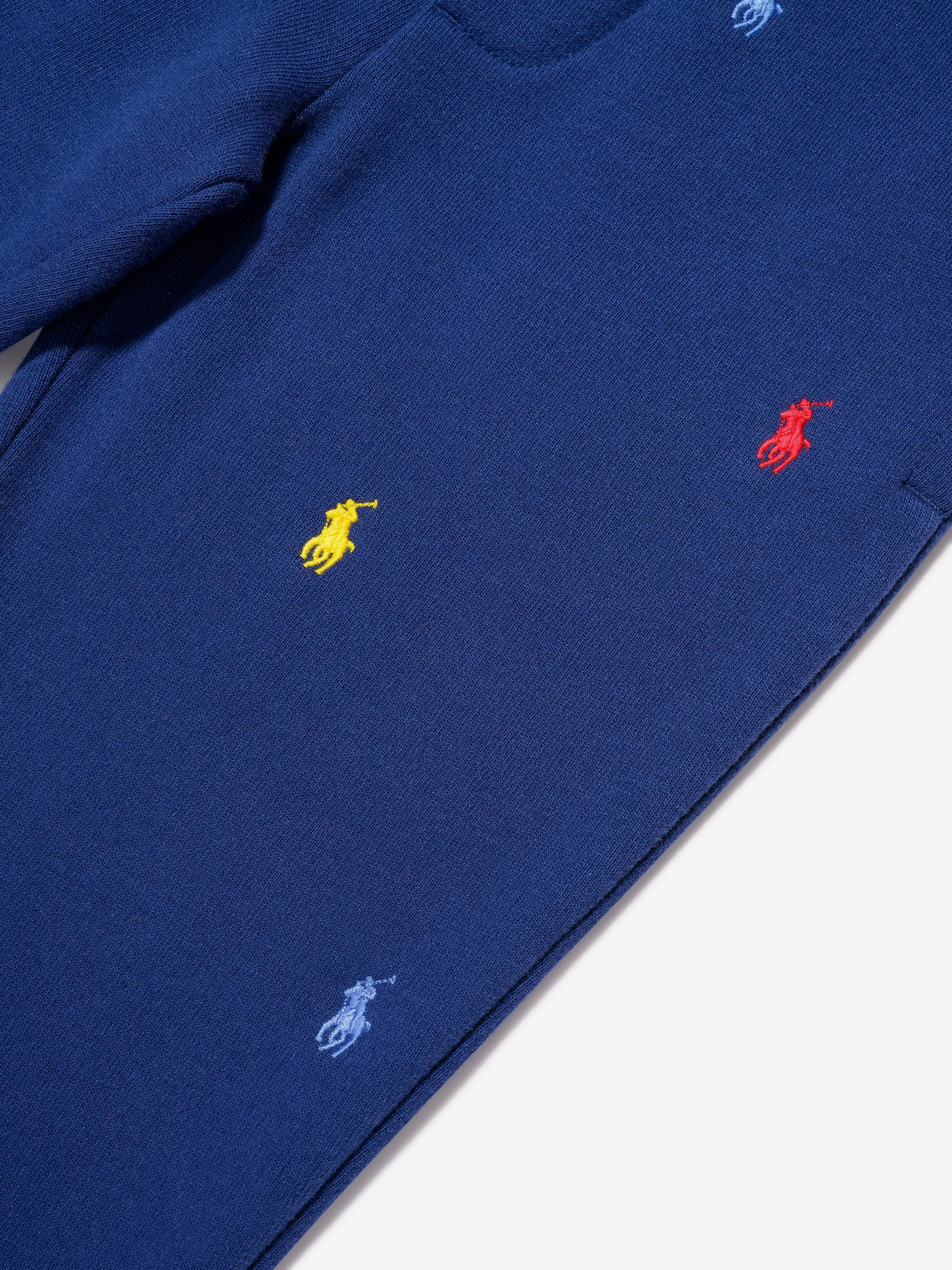 Ralph Lauren Jogginghosen für Jungen mit Logo in Marineblau