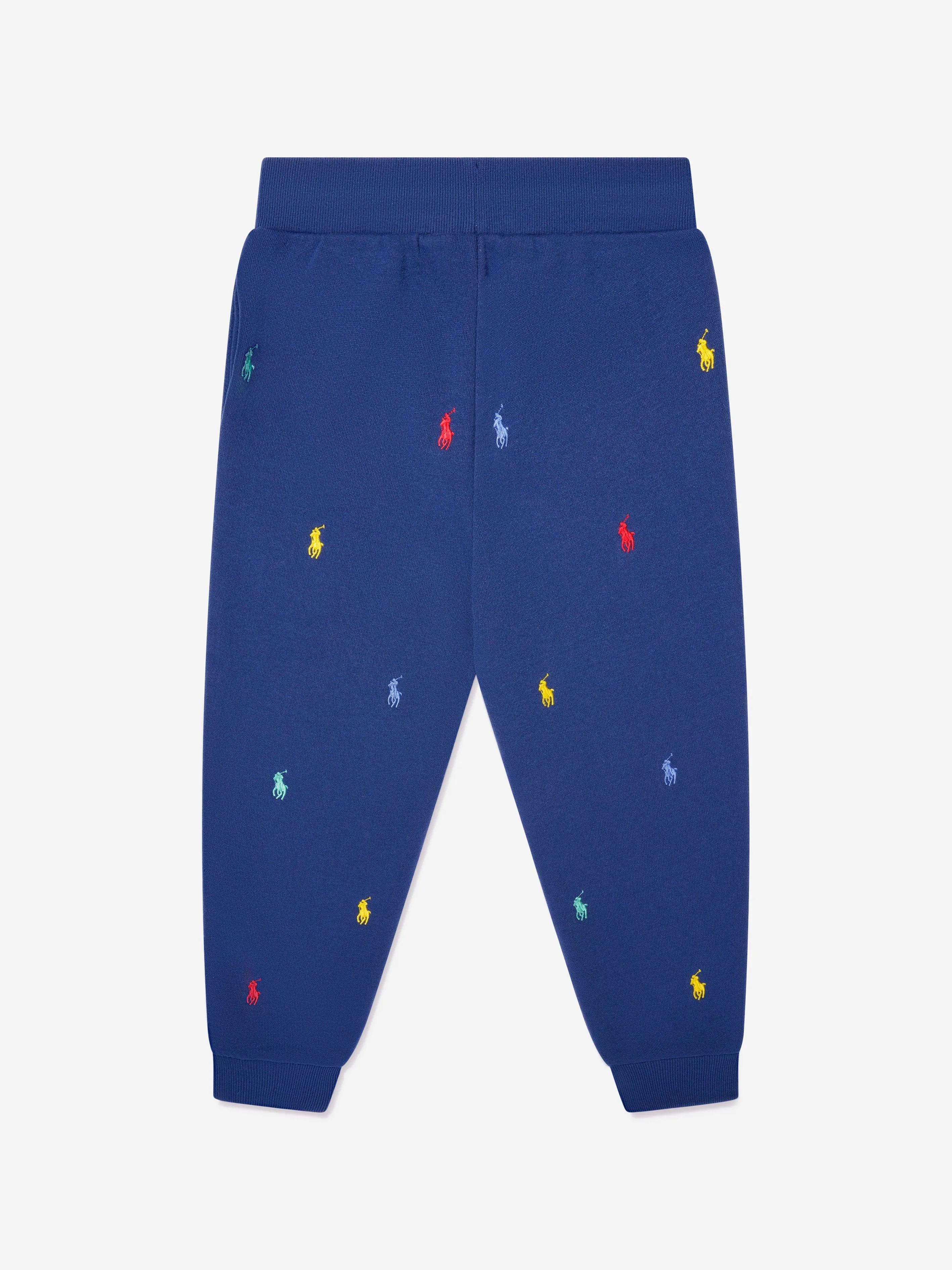 Ralph Lauren Jogginghosen für Jungen mit Logo in Marineblau