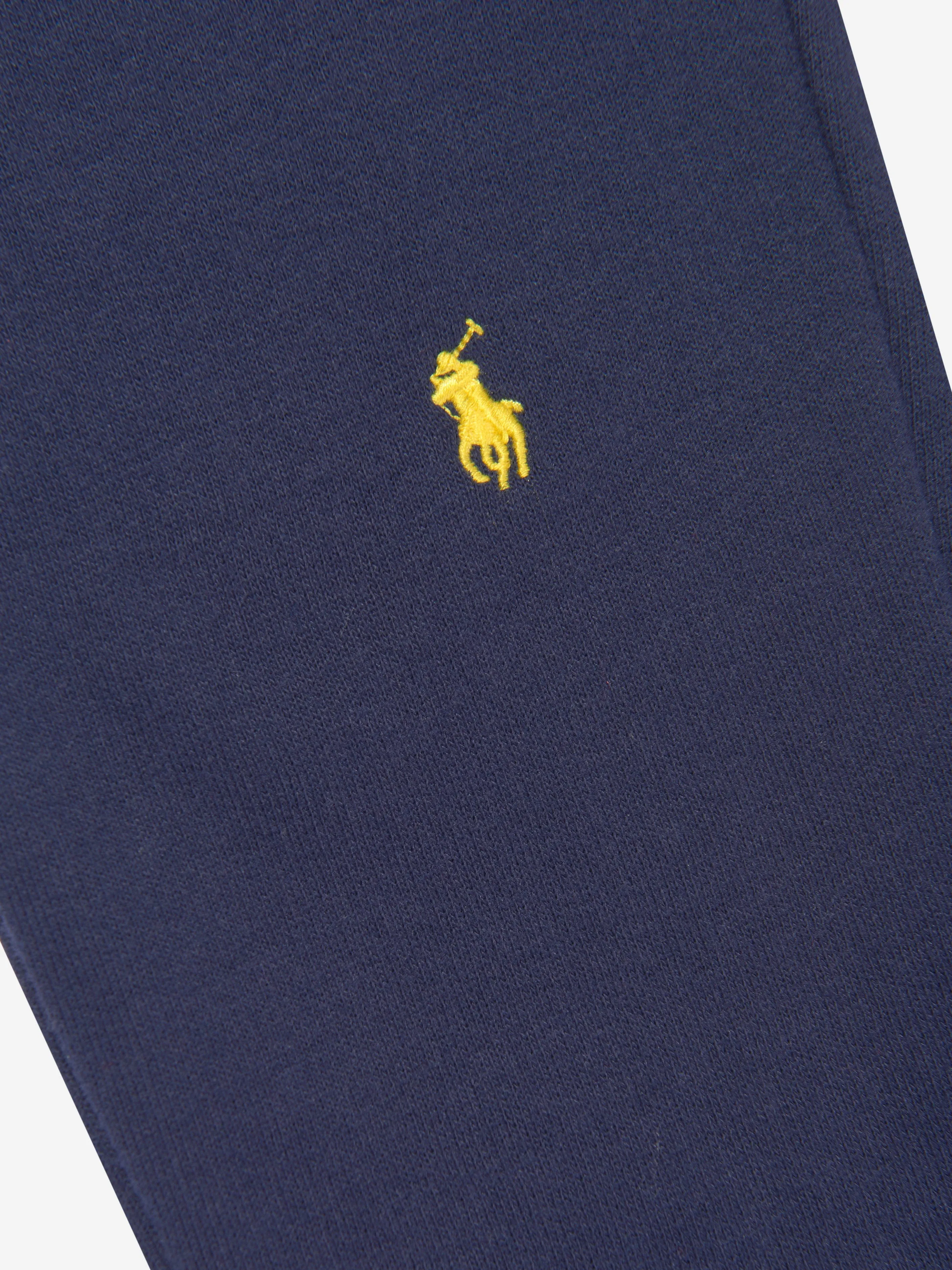 Ralph Lauren Jogginghose für Jungen mit Multi-Logo in Marineblau