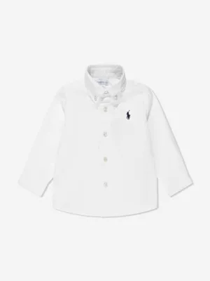 Ralph Lauren Jungen Slim Fit Oxford-Hemd in Weiß
