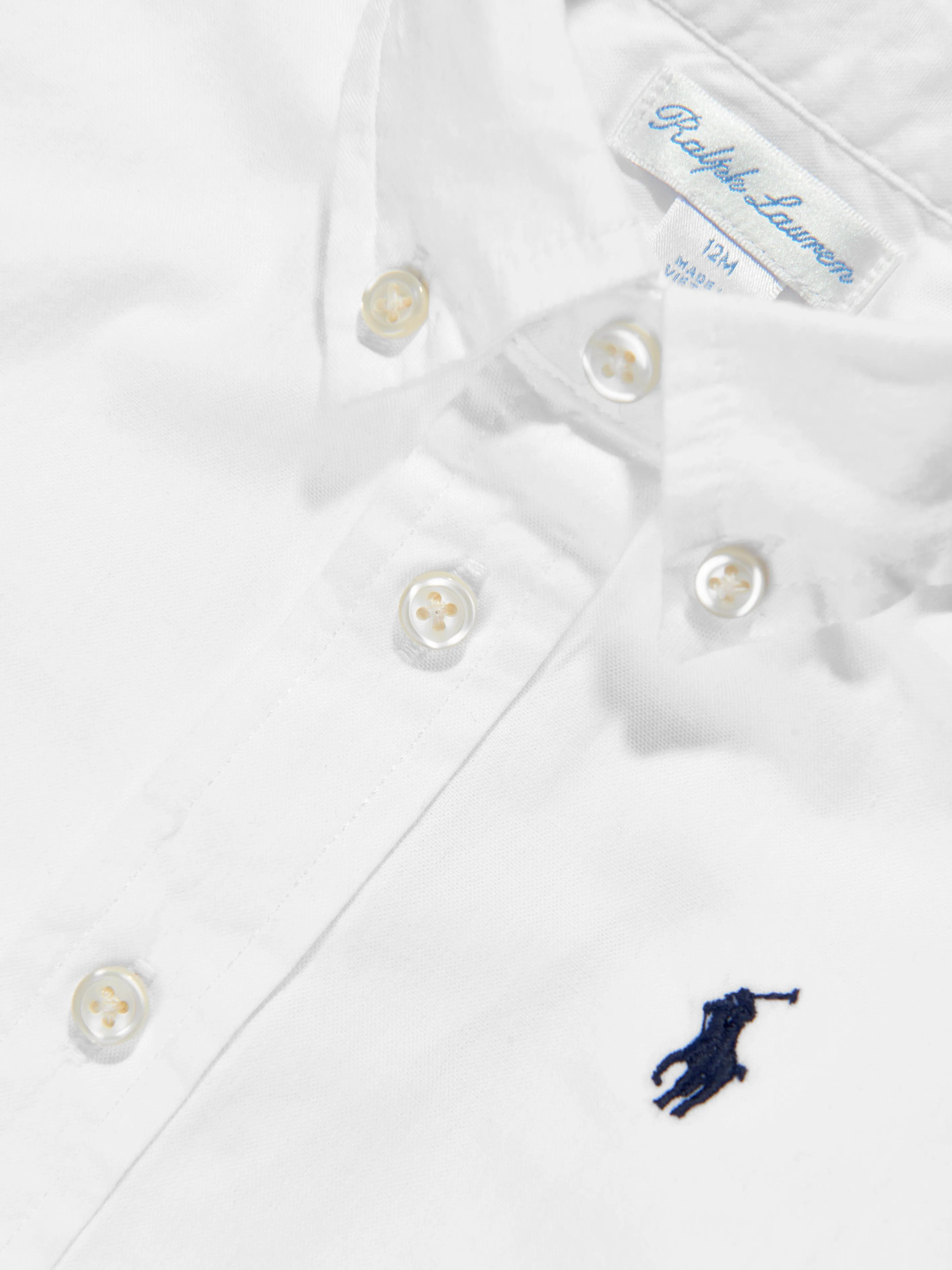 Ralph Lauren Jungen Slim Fit Oxford-Hemd in Weiß