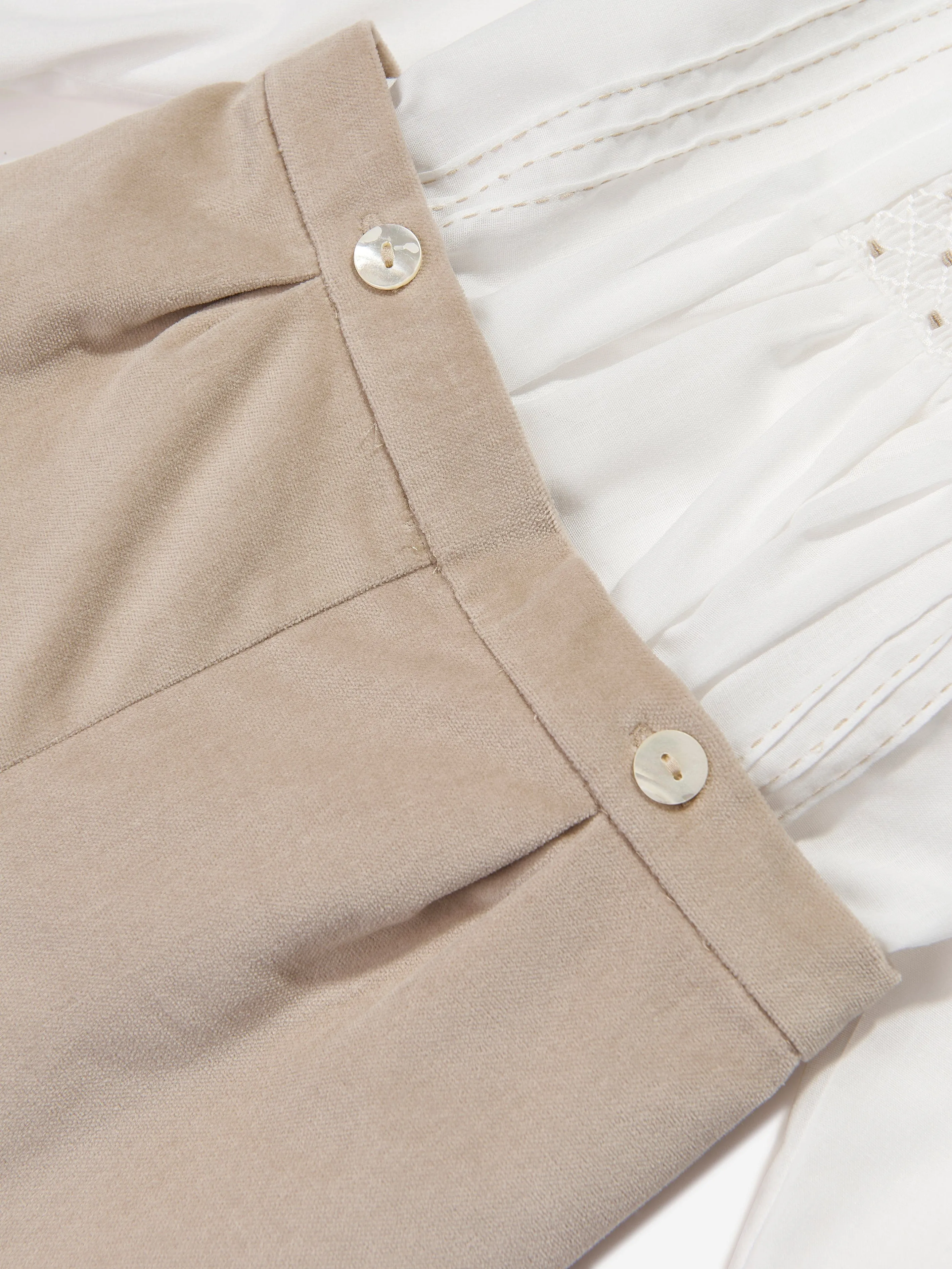 Sarah Louise Baby Jungen 2-teiliges Set in Beige